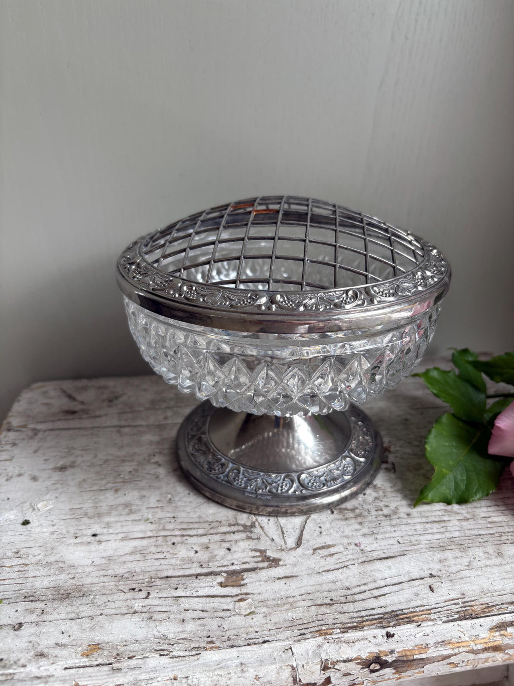 Silver Plated Posy Bowl, Rose Bowl