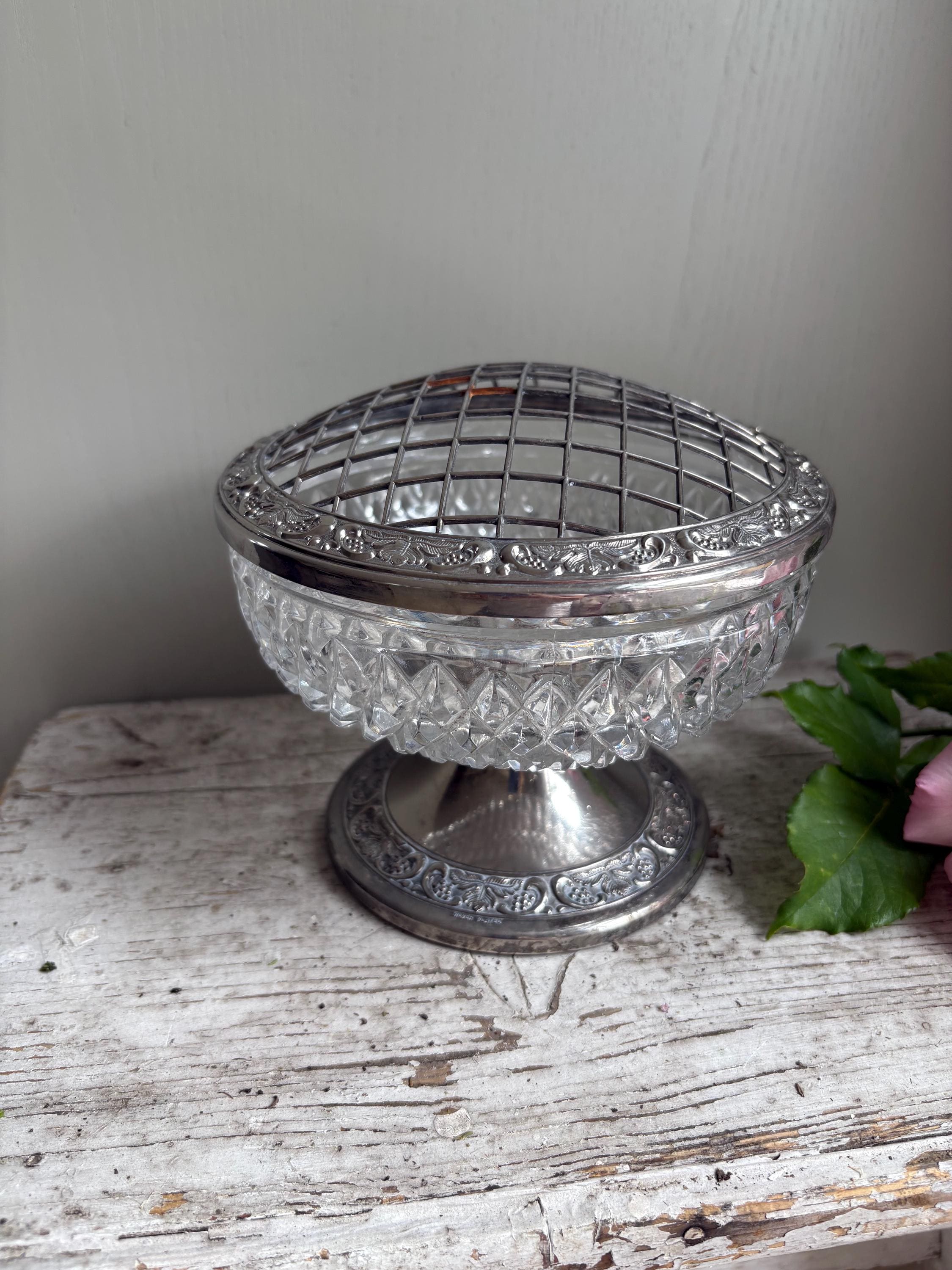 Silver Plated Posy Bowl, Rose Bowl