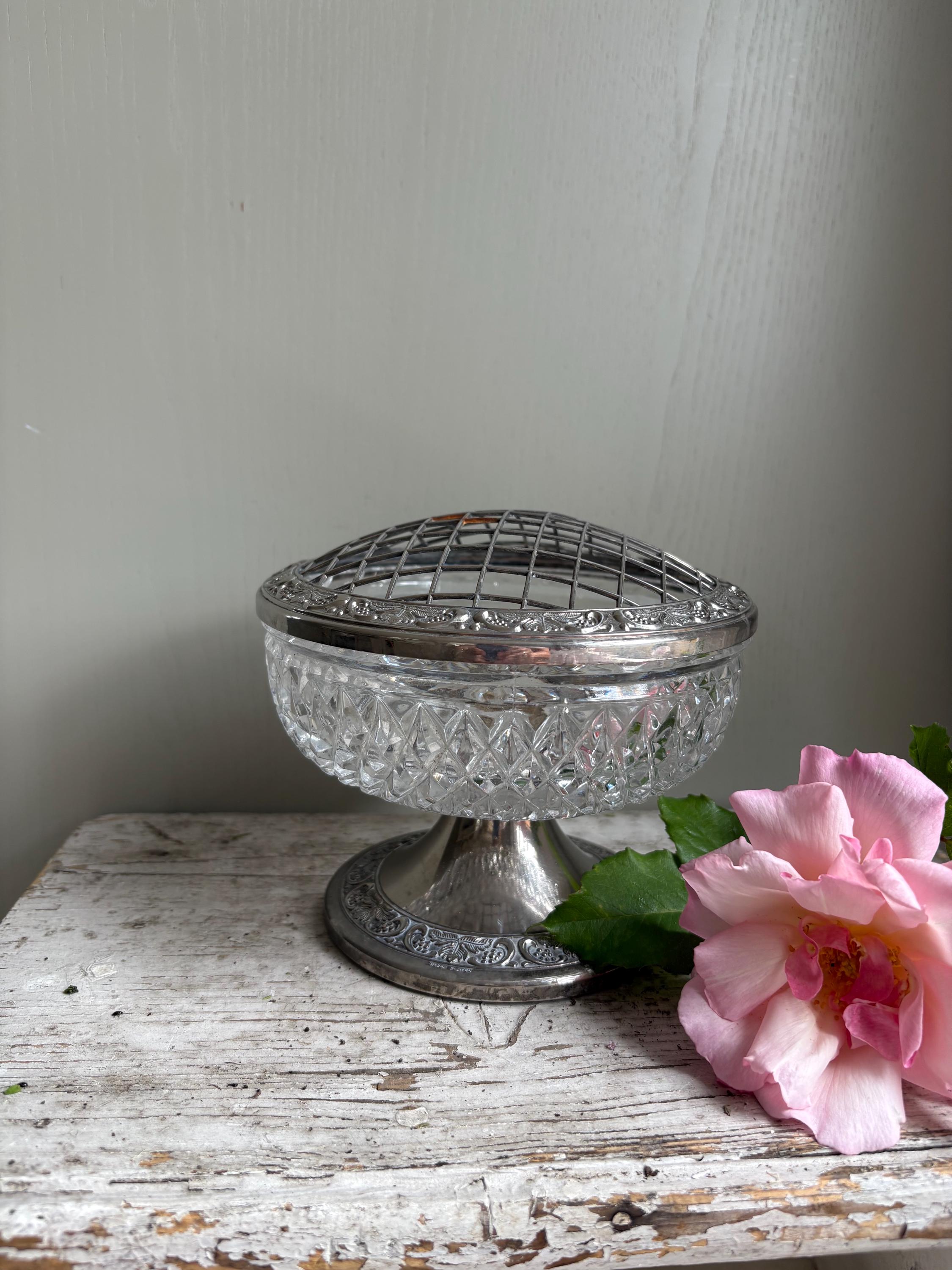Silver Plated Posy Bowl, Rose Bowl
