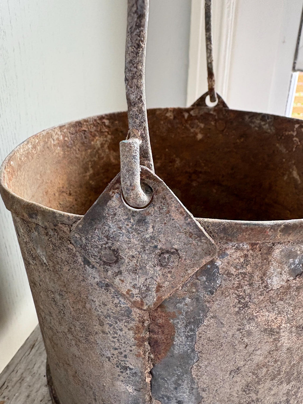 Rustic Paint Pot, Paint Kettle, Planter.