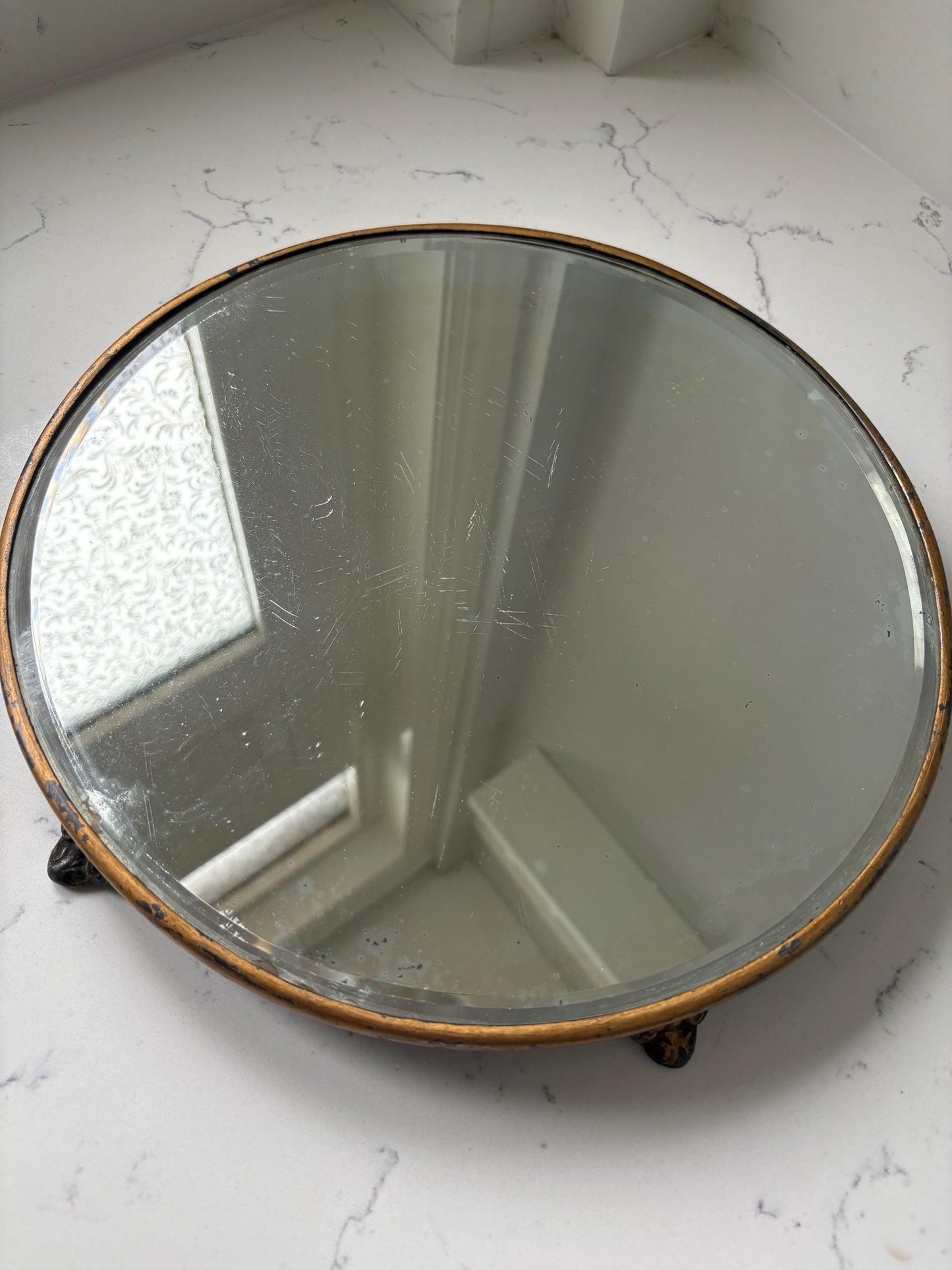 Mirrored Tray, Plateau Vanity Mirror, Dressing Table Stand.