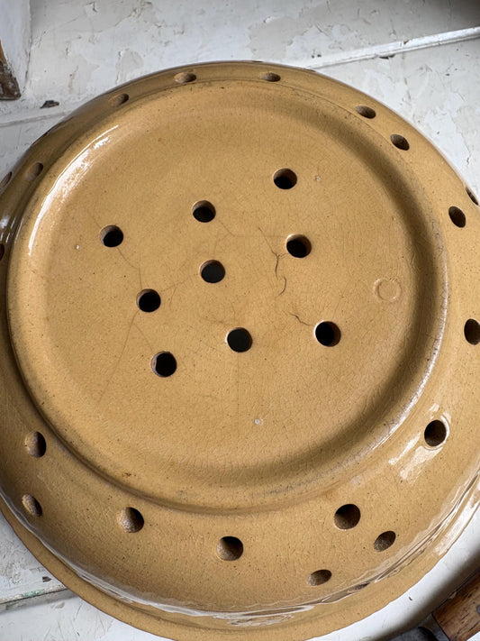 Vintage Colander Bowl, Berry Bowl