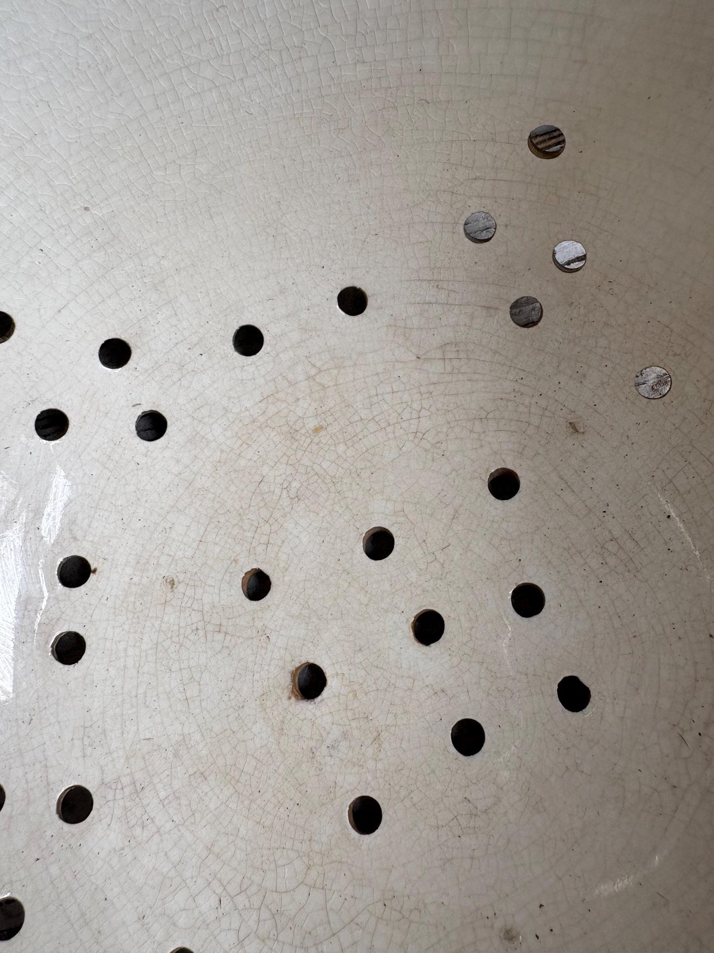 Vintage Colander Bowl, Berry Bowl