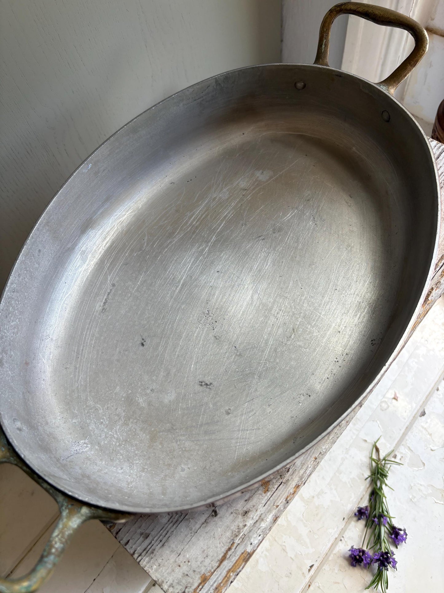 Oval Copper Pan
