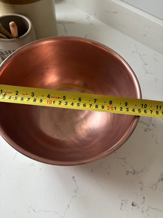 Copper Vintage Mixing Bowl, Kitchen Decor, Kitchenalia.