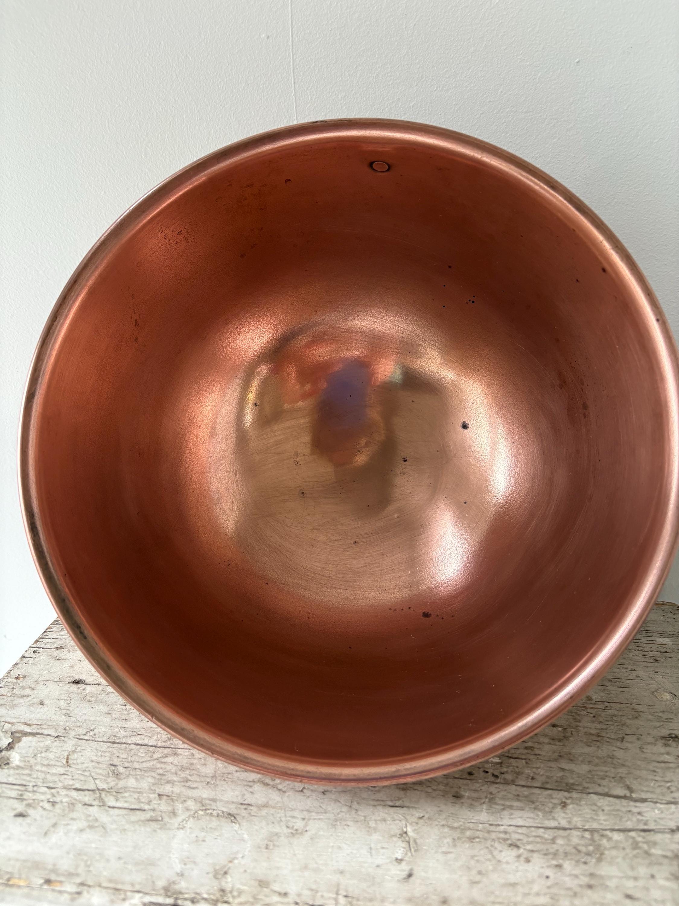Copper Vintage Mixing Bowl, Kitchen Decor, Kitchenalia.