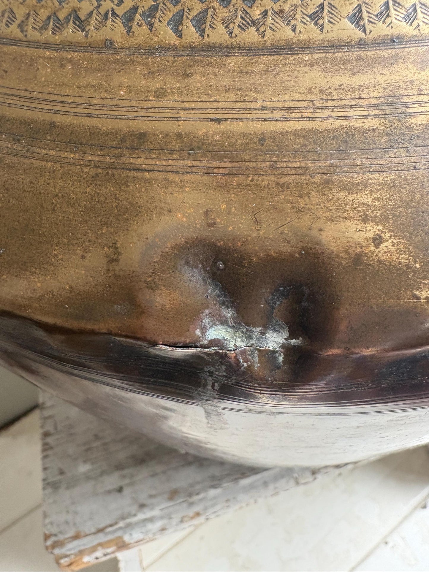 Huge Copper and Brass Indian Water Pot