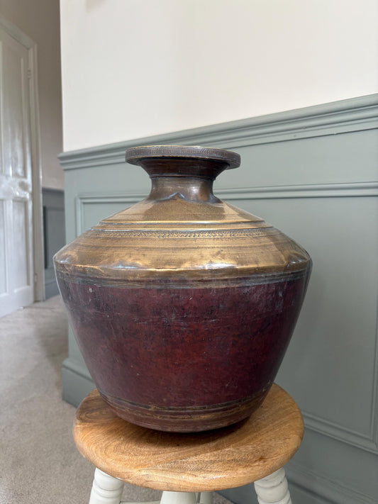 Huge Copper and Brass Indian Water Pot