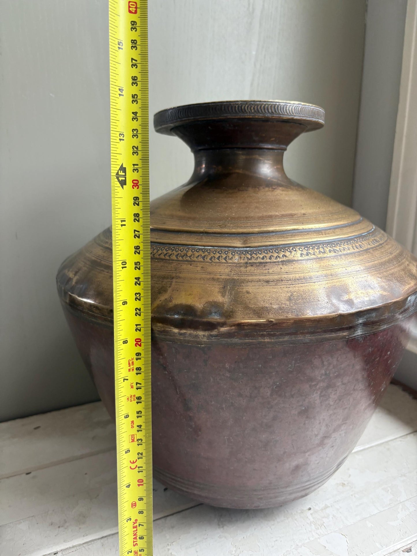 Huge Copper and Brass Indian Water Pot