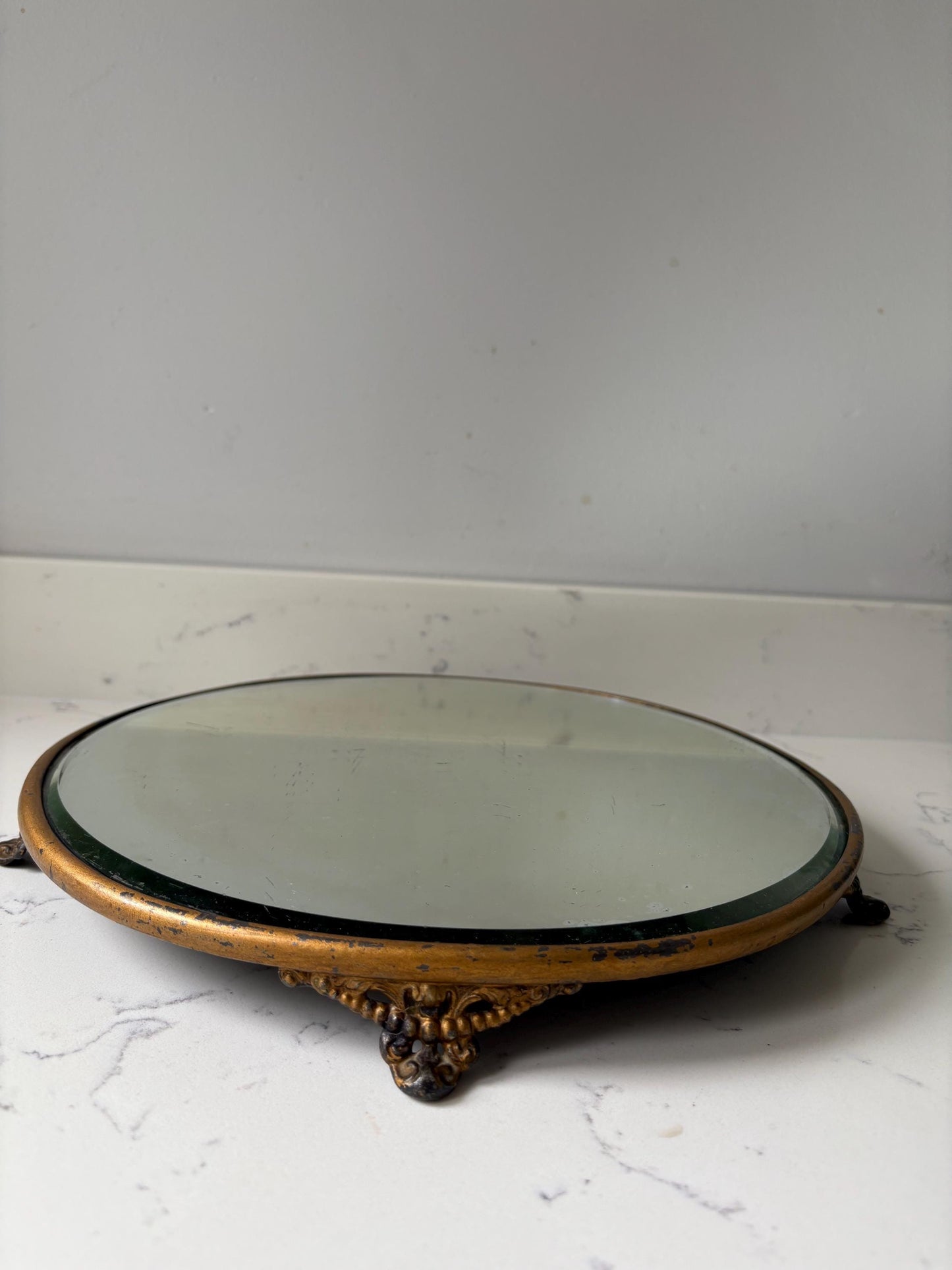 Mirrored Tray, Plateau Vanity Mirror, Dressing Table Stand.