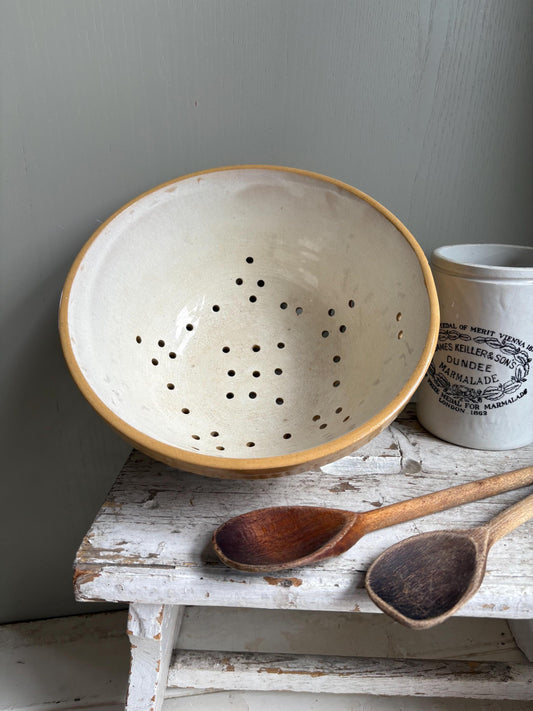 Vintage Colander Bowl, Berry Bowl