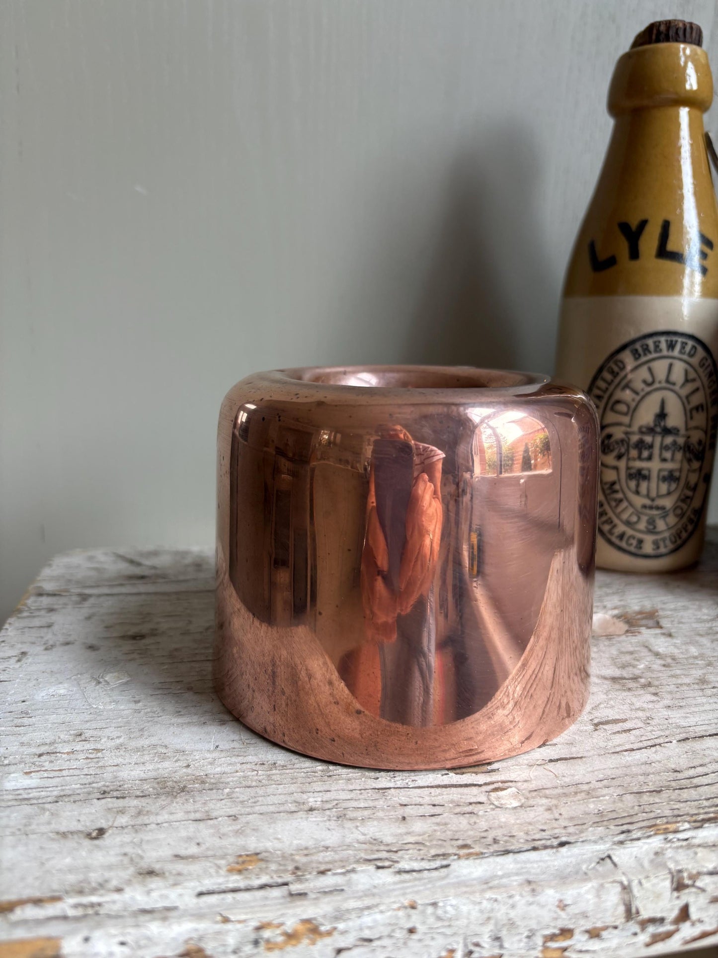 Copper Ring Mould, Antique Jelly Mould, Kitchenalia.