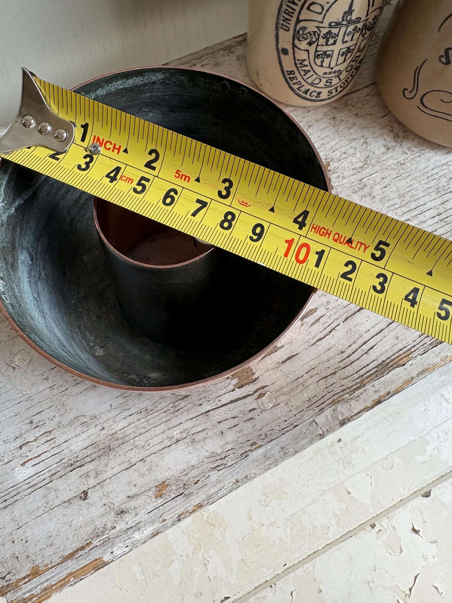 Copper Ring Mould, Antique Jelly Mould, Kitchenalia.