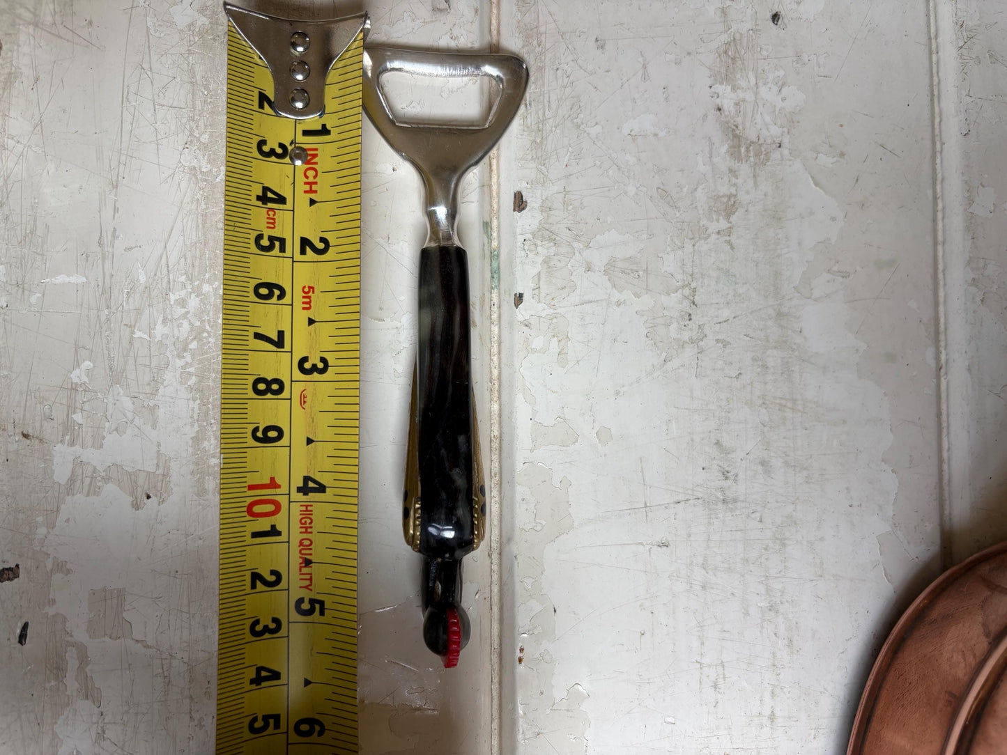 Vintage Jezzine Bird Bottle Opener: Carved Phoenix, Brass Wings