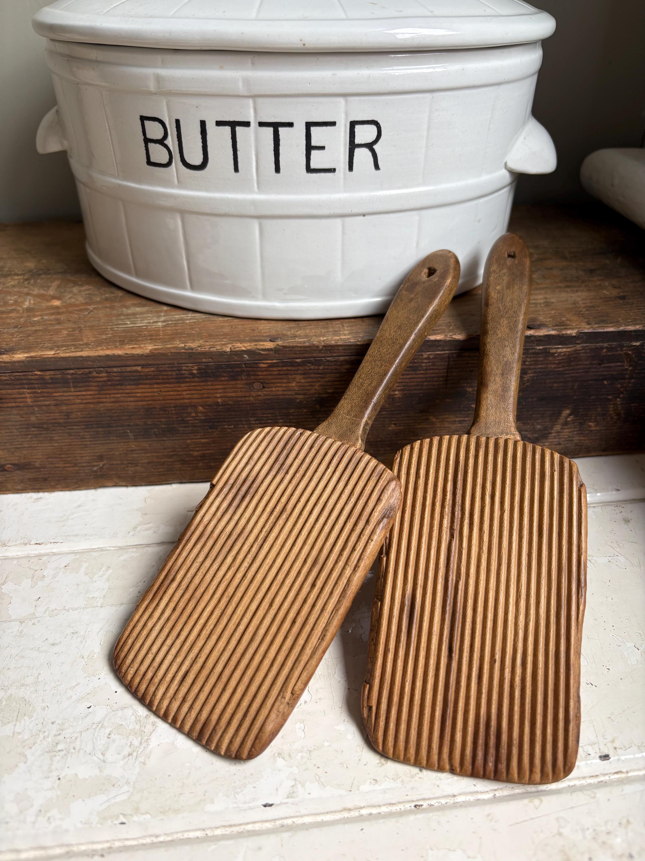 Vintage Butter Pats, Rustic Decor - Farmhouse Kitchen