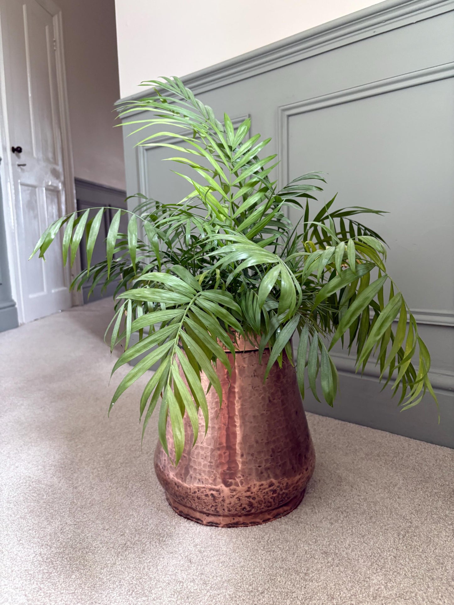Antique Copper Milk Bucket, Well Bucket -Rustic Decor.