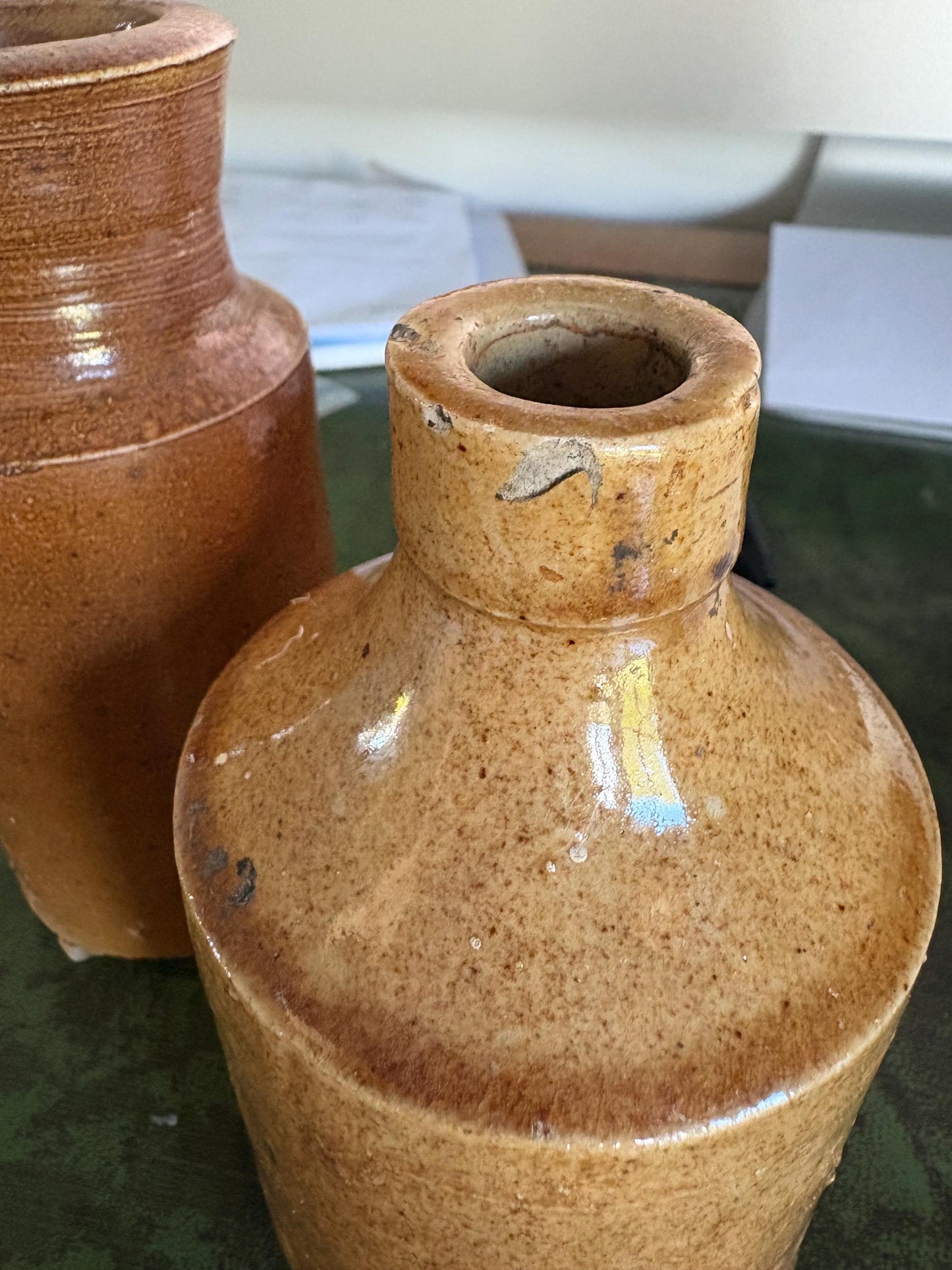 Trio of Stoneware Bottles, Price is for all Three! Bud Vases