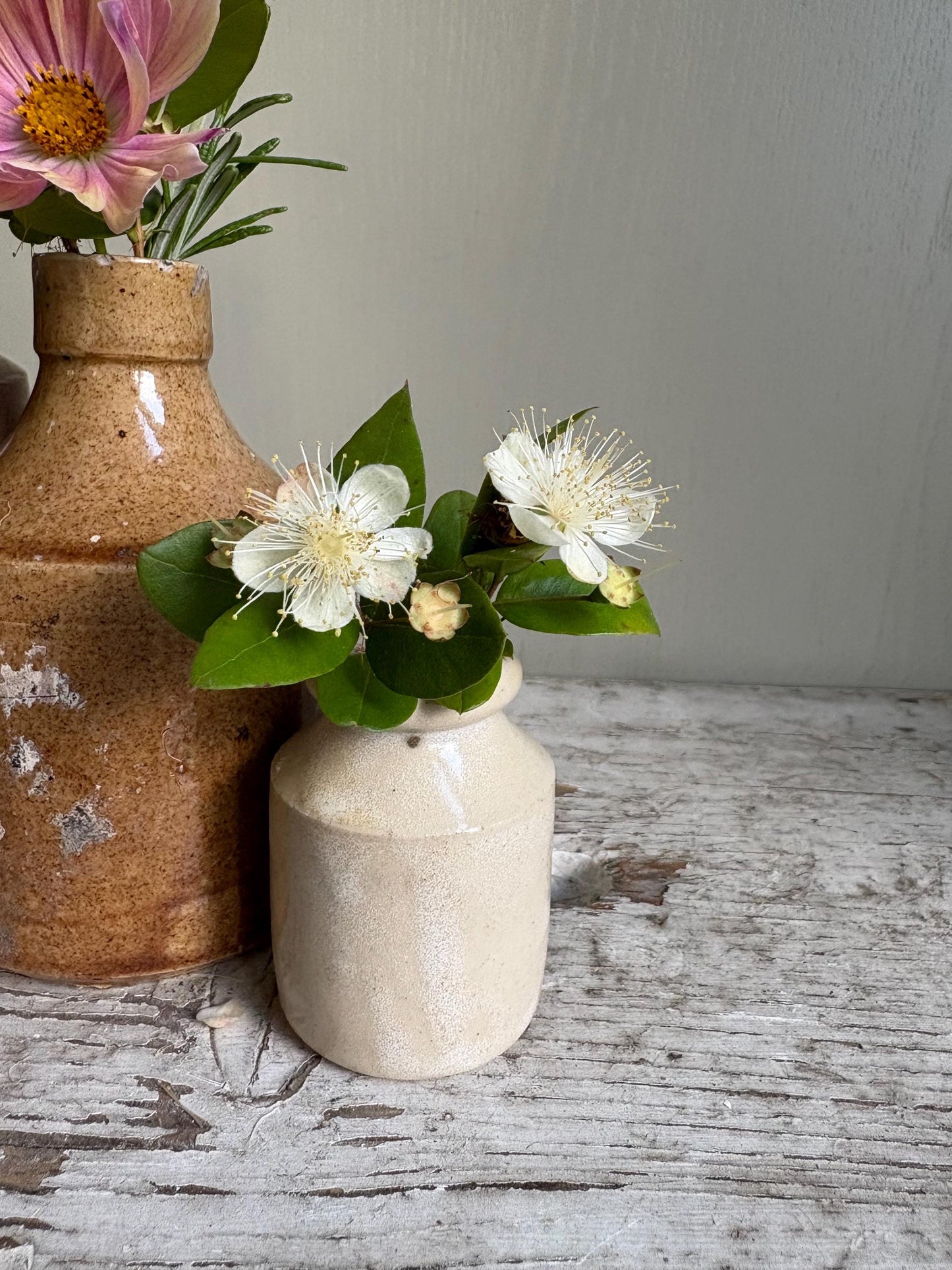 Trio of Stoneware Bottles, Price is for all Three! Bud Vases