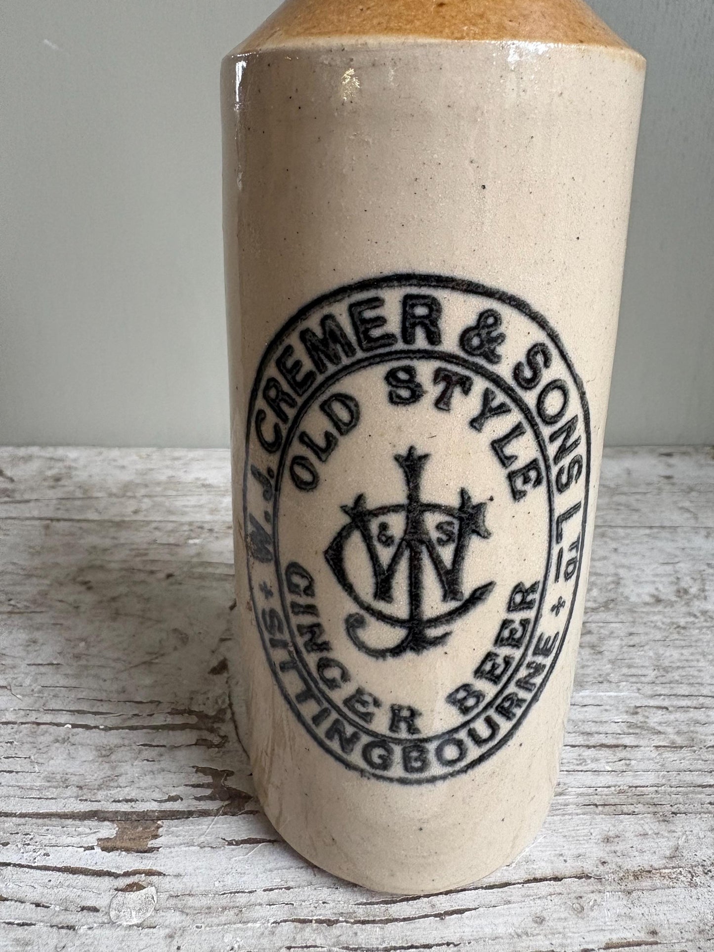 Stoneware Ginger Beer Bottle, Collectable Beer Bottles.