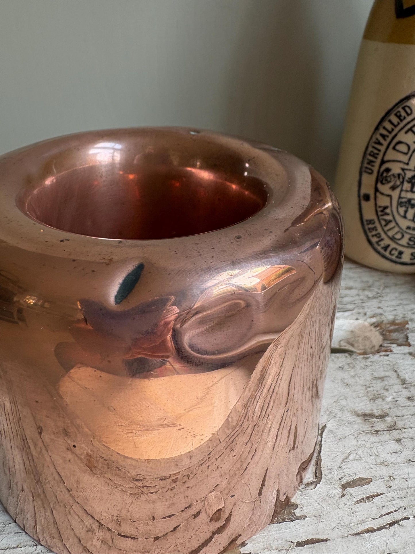 Copper Ring Mould, Antique Jelly Mould, Kitchenalia.