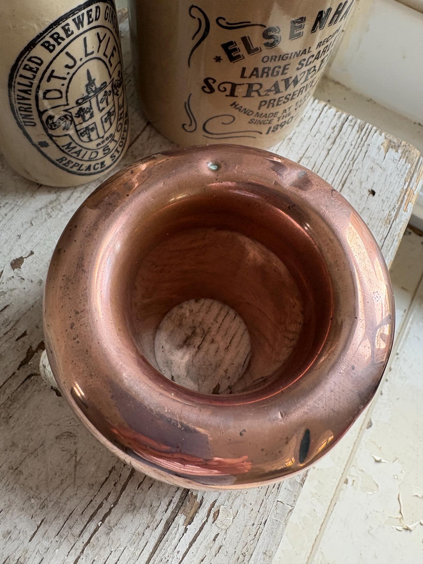 Copper Ring Mould, Antique Jelly Mould, Kitchenalia.