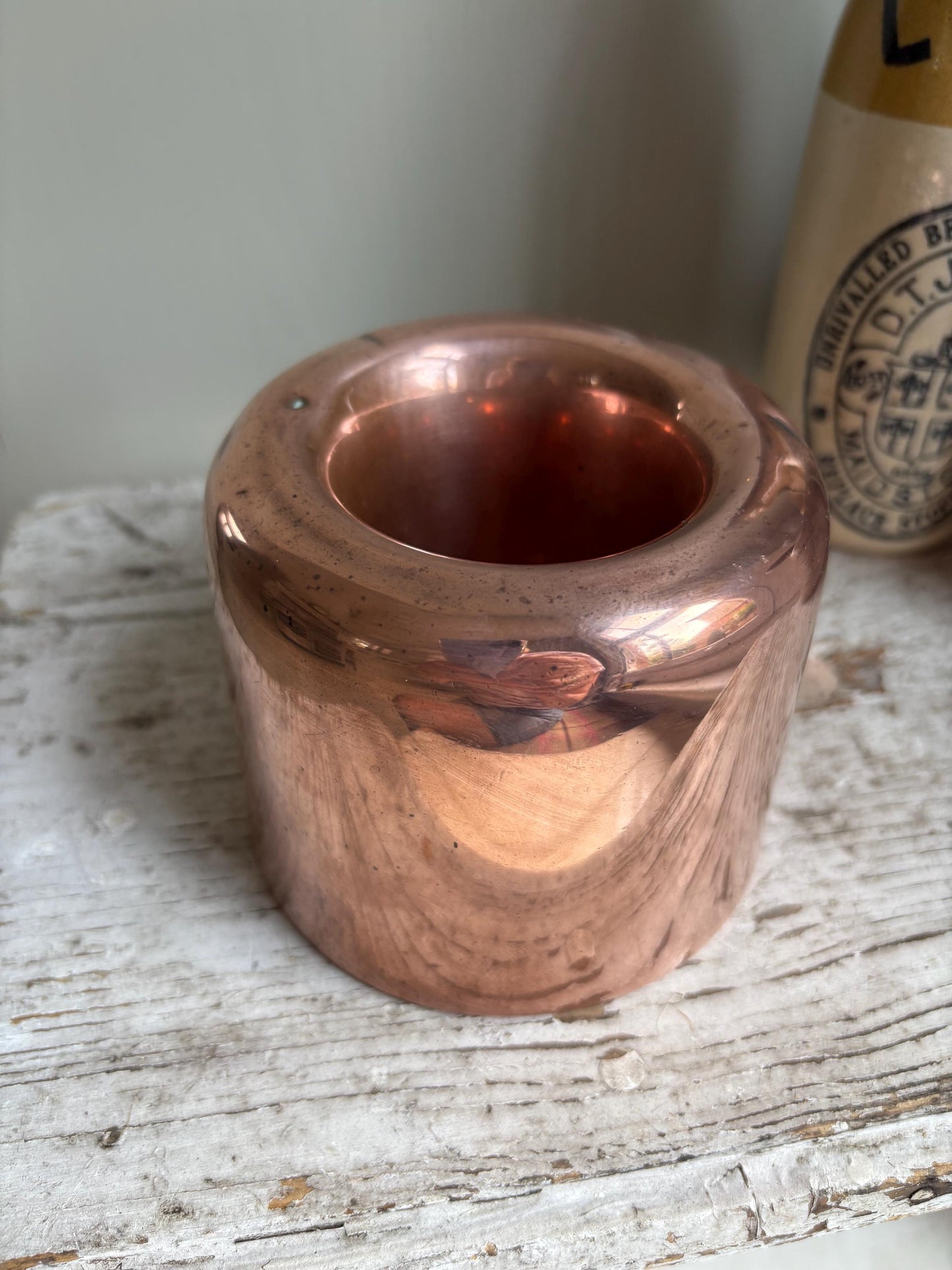 Copper Ring Mould, Antique Jelly Mould, Kitchenalia.