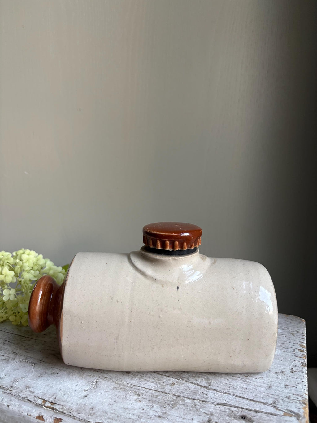 Small Stoneware Hot Waterbottle, Collectable Bottles.