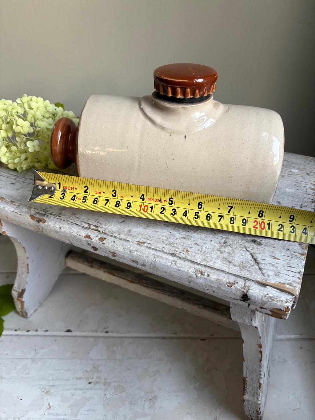Small Stoneware Hot Waterbottle, Collectable Bottles.