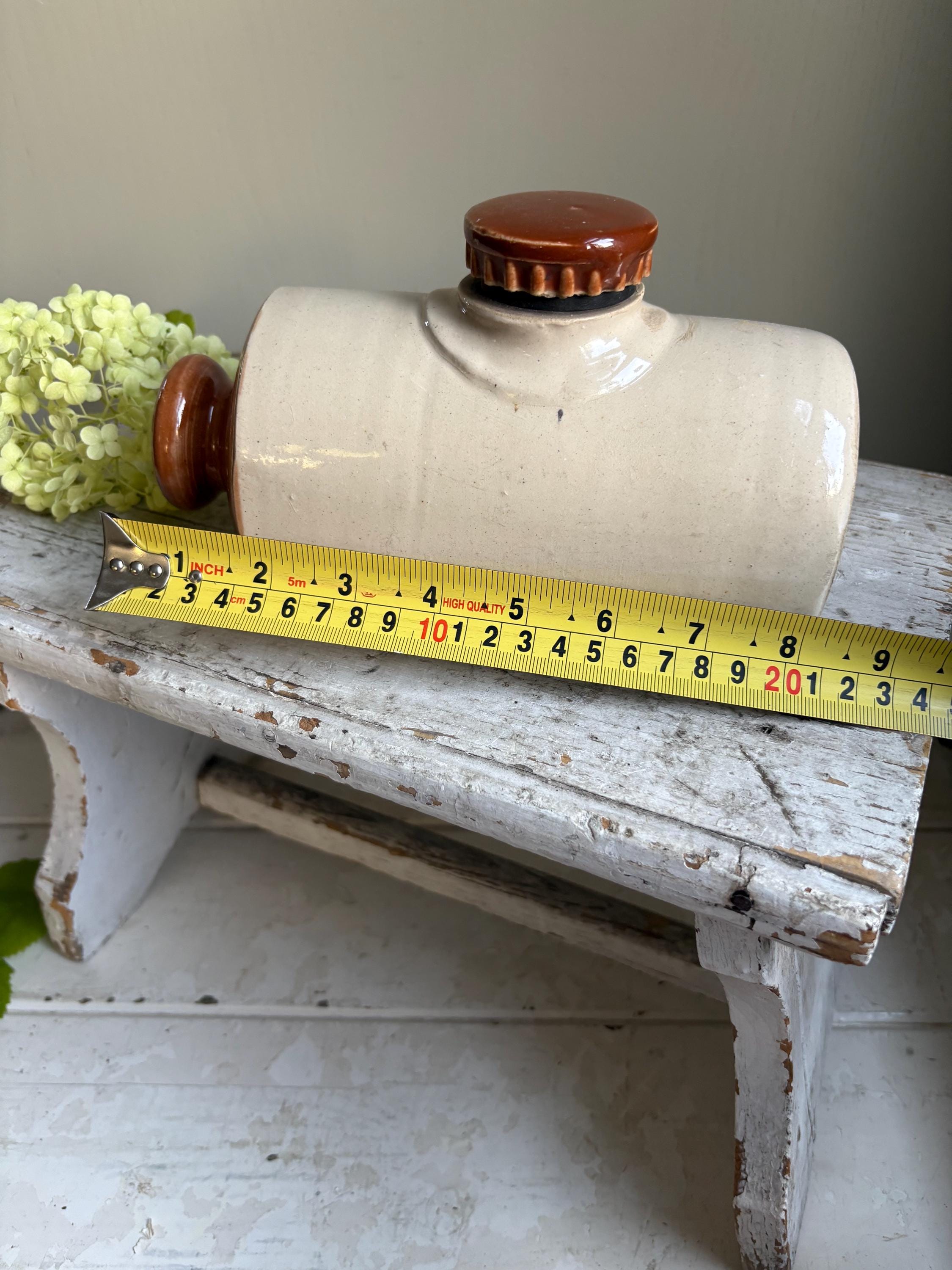 Small Stoneware Hot Waterbottle, Collectable Bottles.