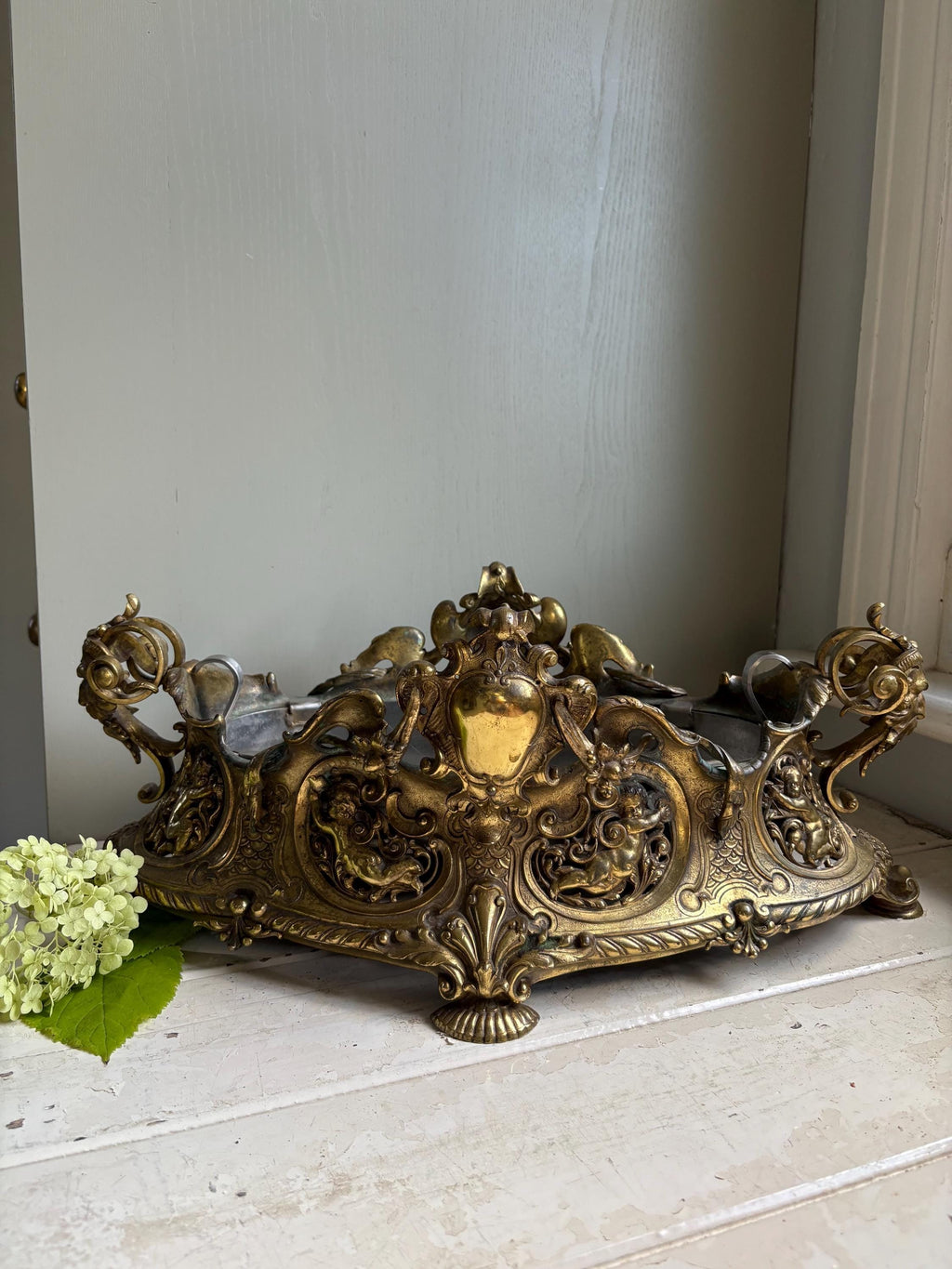 Large 19th Century French Bronze Jardinere.