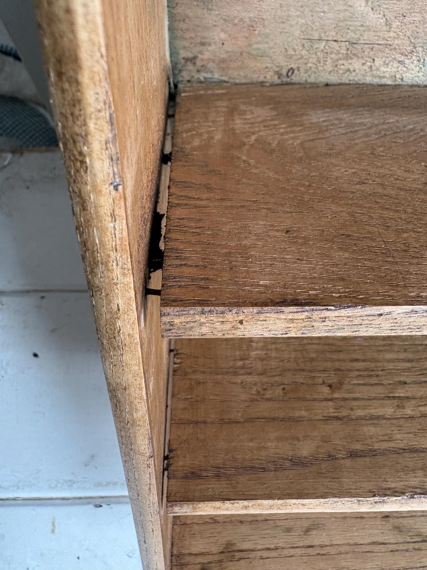 Deep Vintage Cutlery Tray, Cutlery Holder, Shelves.