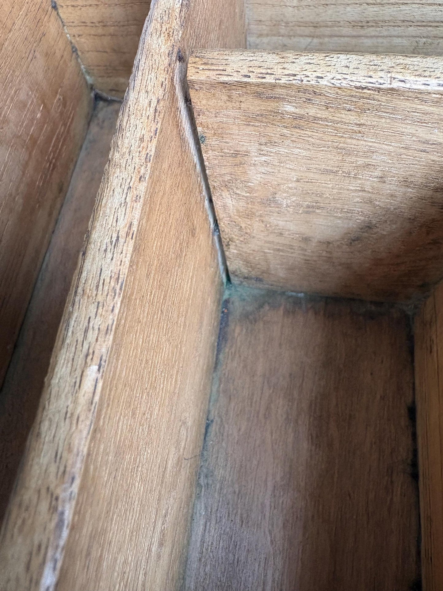 Deep Vintage Cutlery Tray, Cutlery Holder, Shelves.