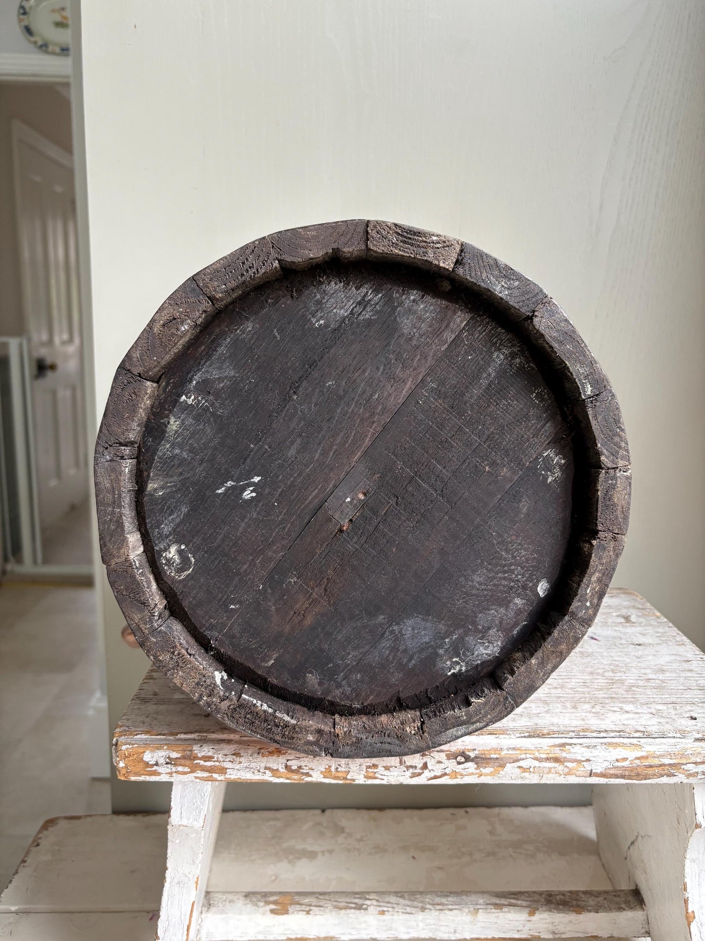 Coopered Oak and Copper Cider Jug, Ale Jug