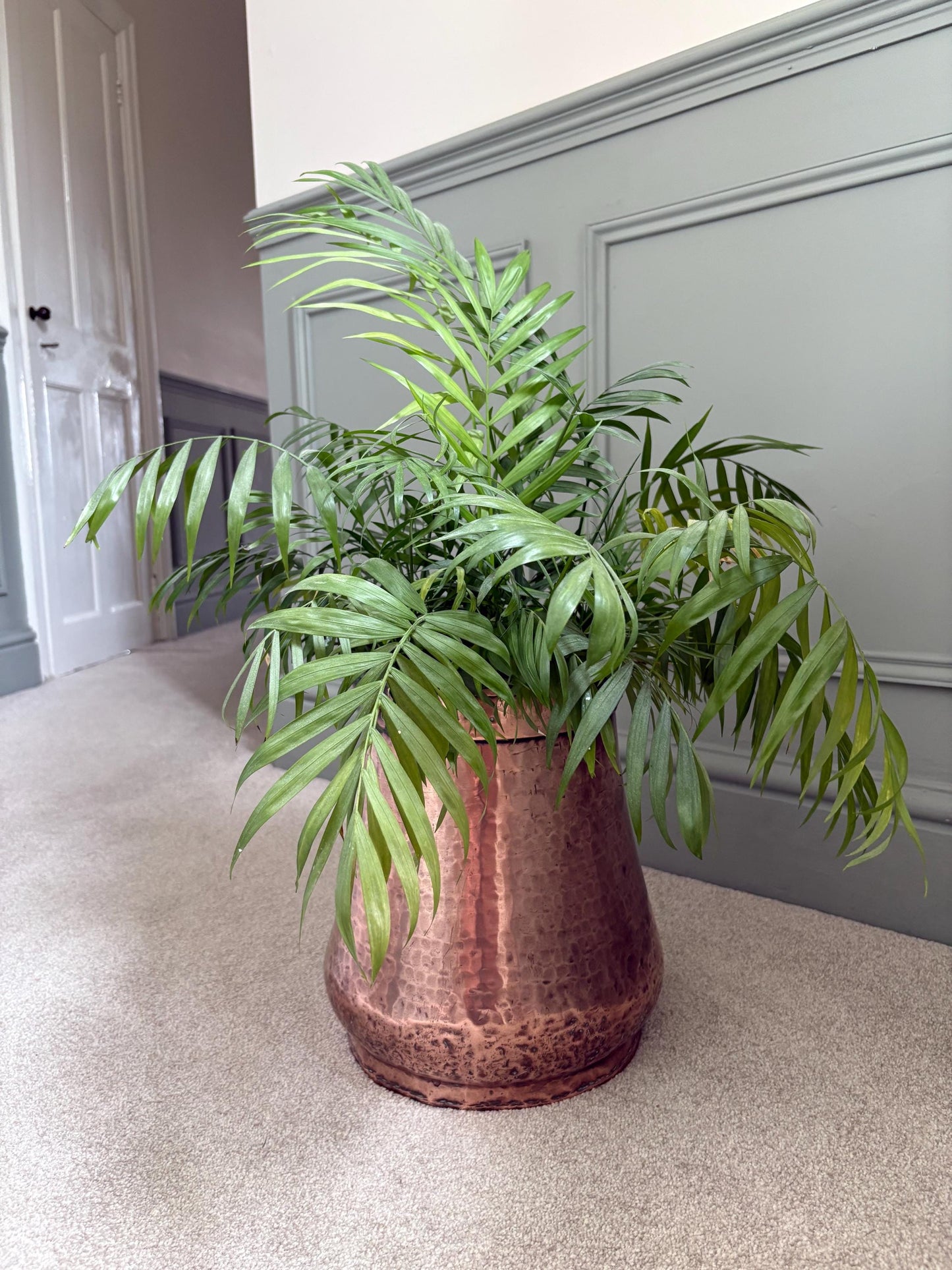 Antique Copper Milk Bucket, Well Bucket -Rustic Decor.