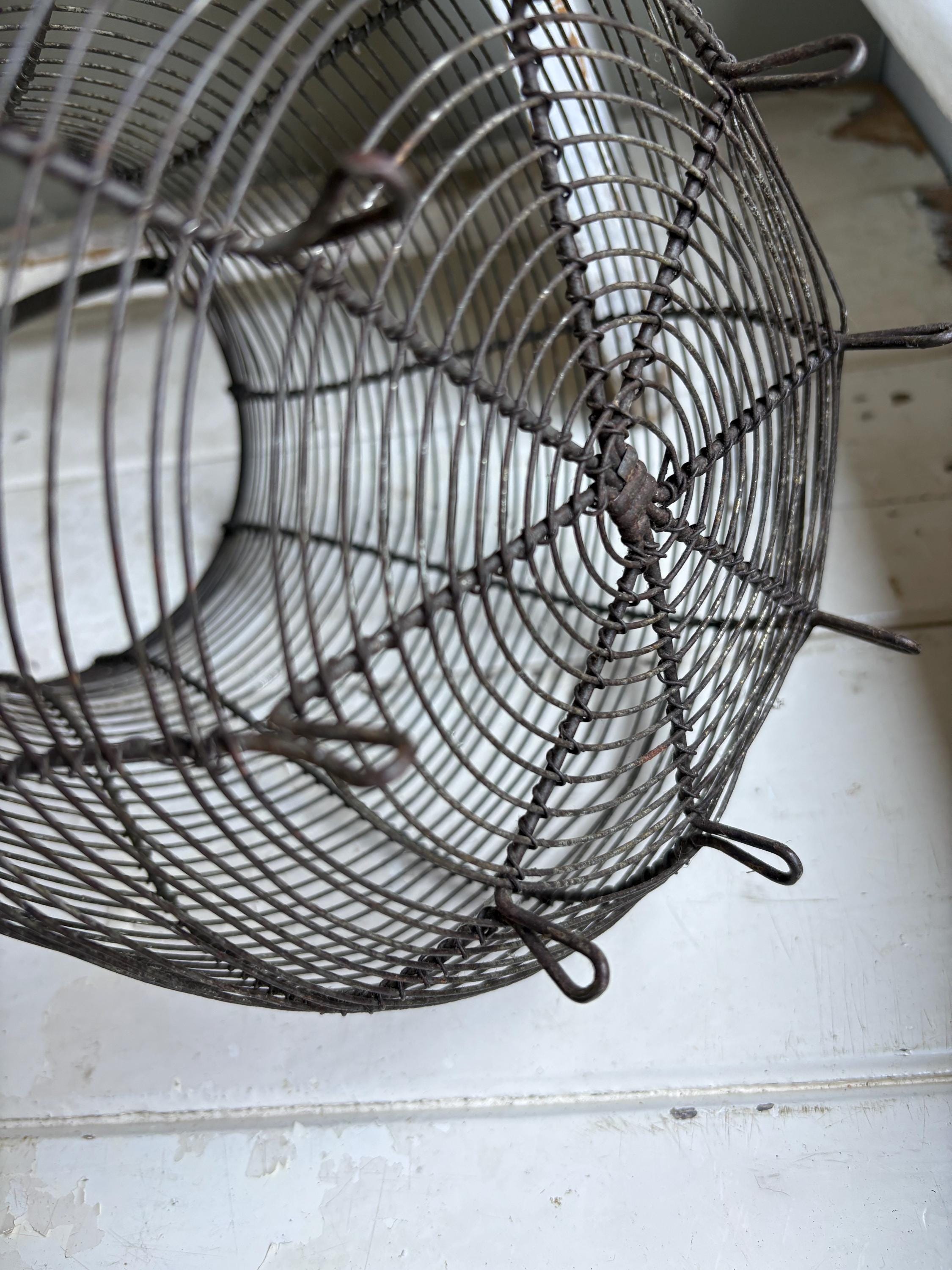 Vintage Wire Egg Basket: Rustic Farmhouse Kitchen Decor