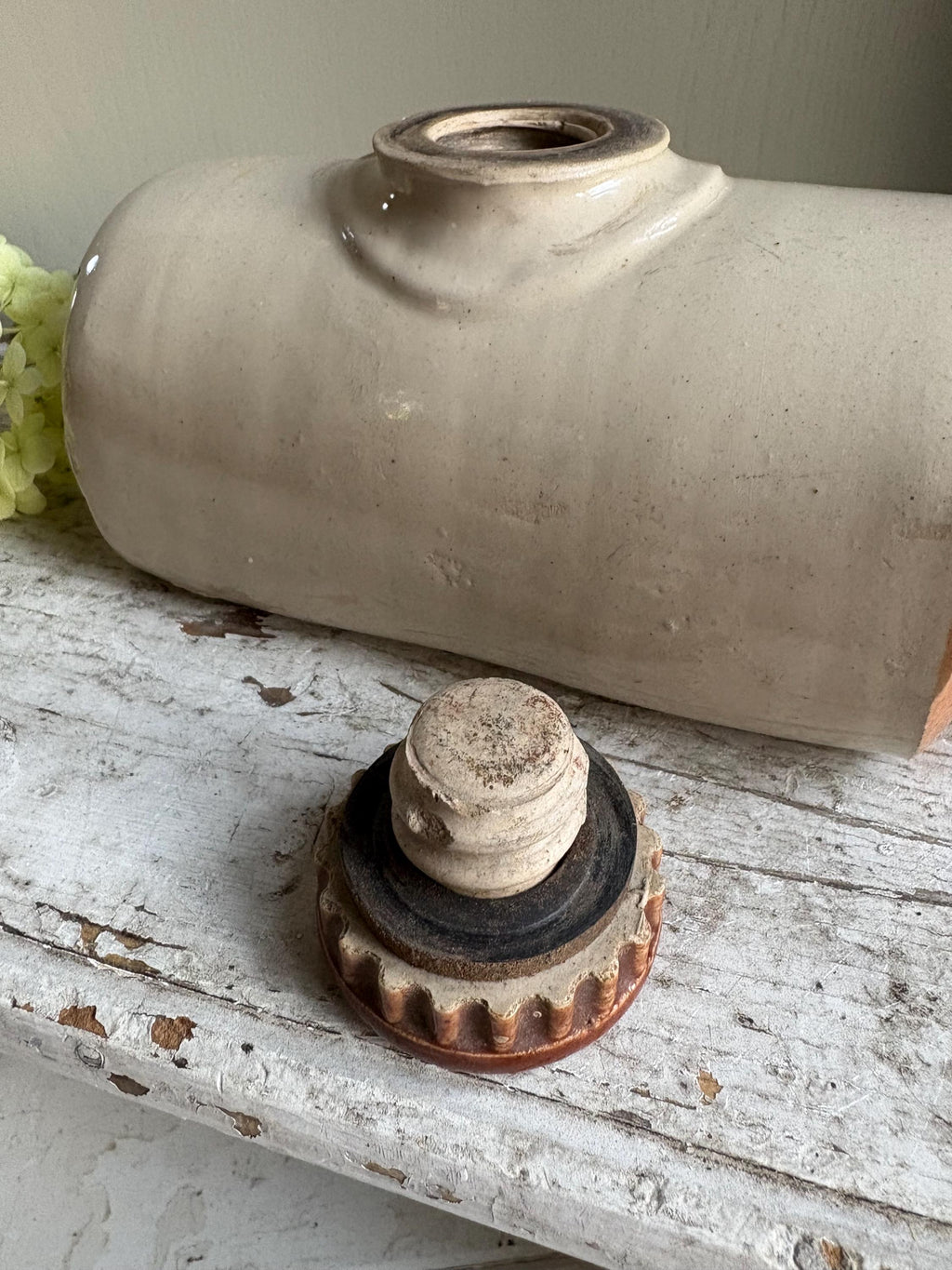Small Stoneware Hot Waterbottle, Collectable Bottles.