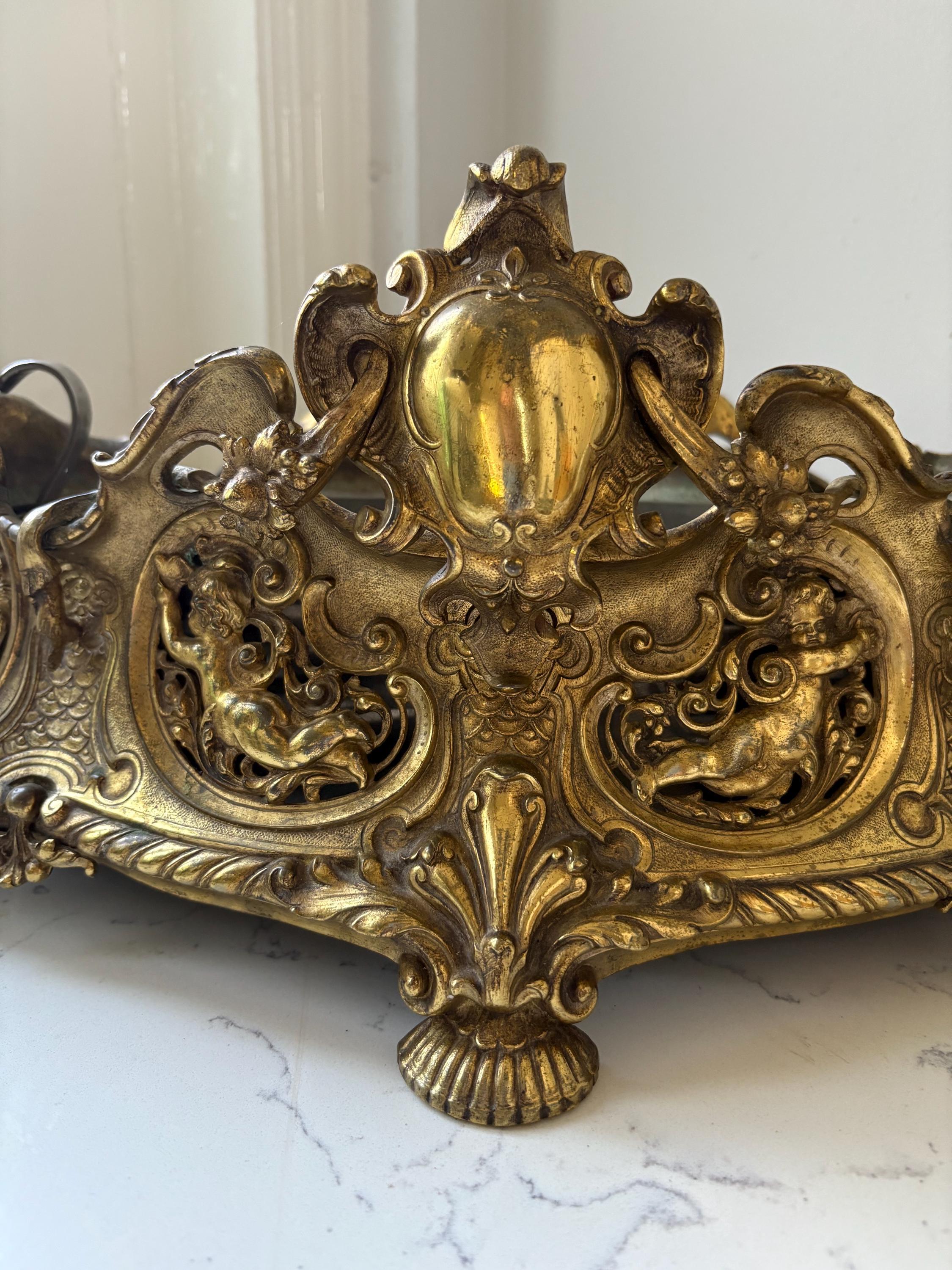 Large 19th Century French Bronze Jardinere.