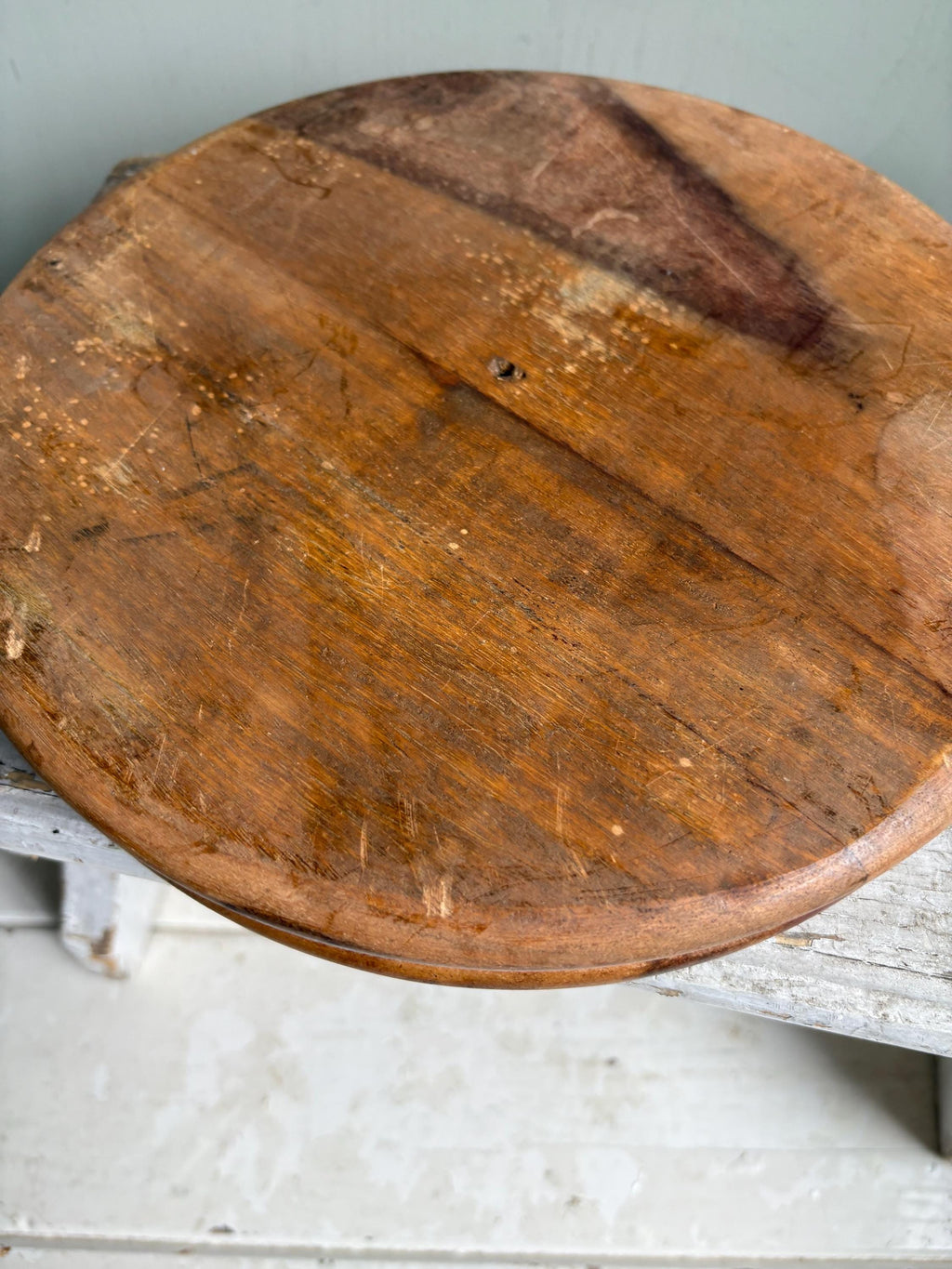 Vintage Collapsible Wooden Basket: Carved Heart Compartments