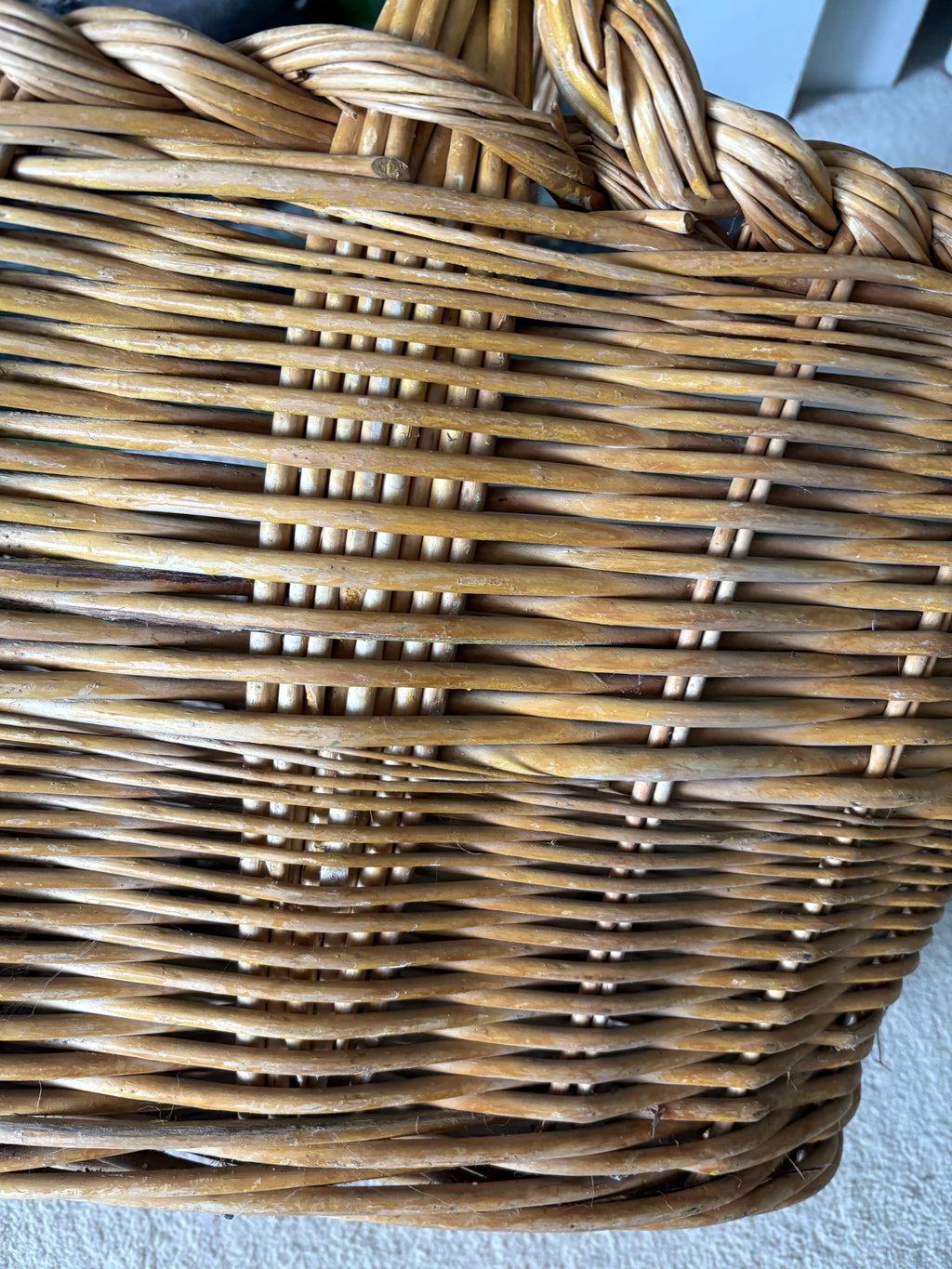 Really Large Wicker Basket, Storage Basket, Country House Decor