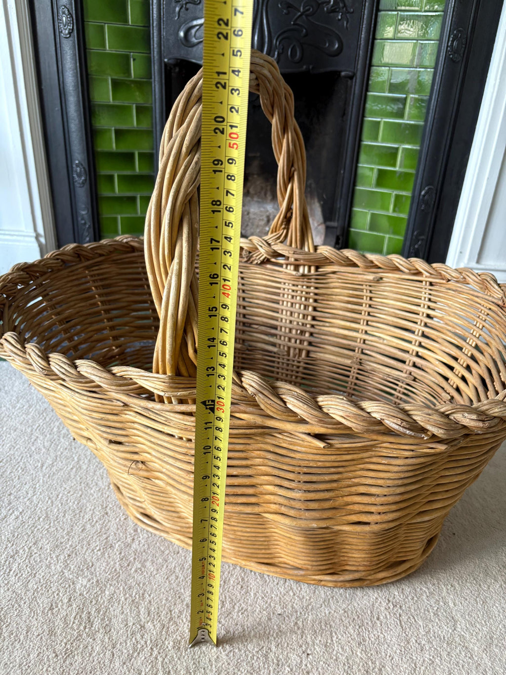 Really Large Wicker Basket, Storage Basket, Country House Decor