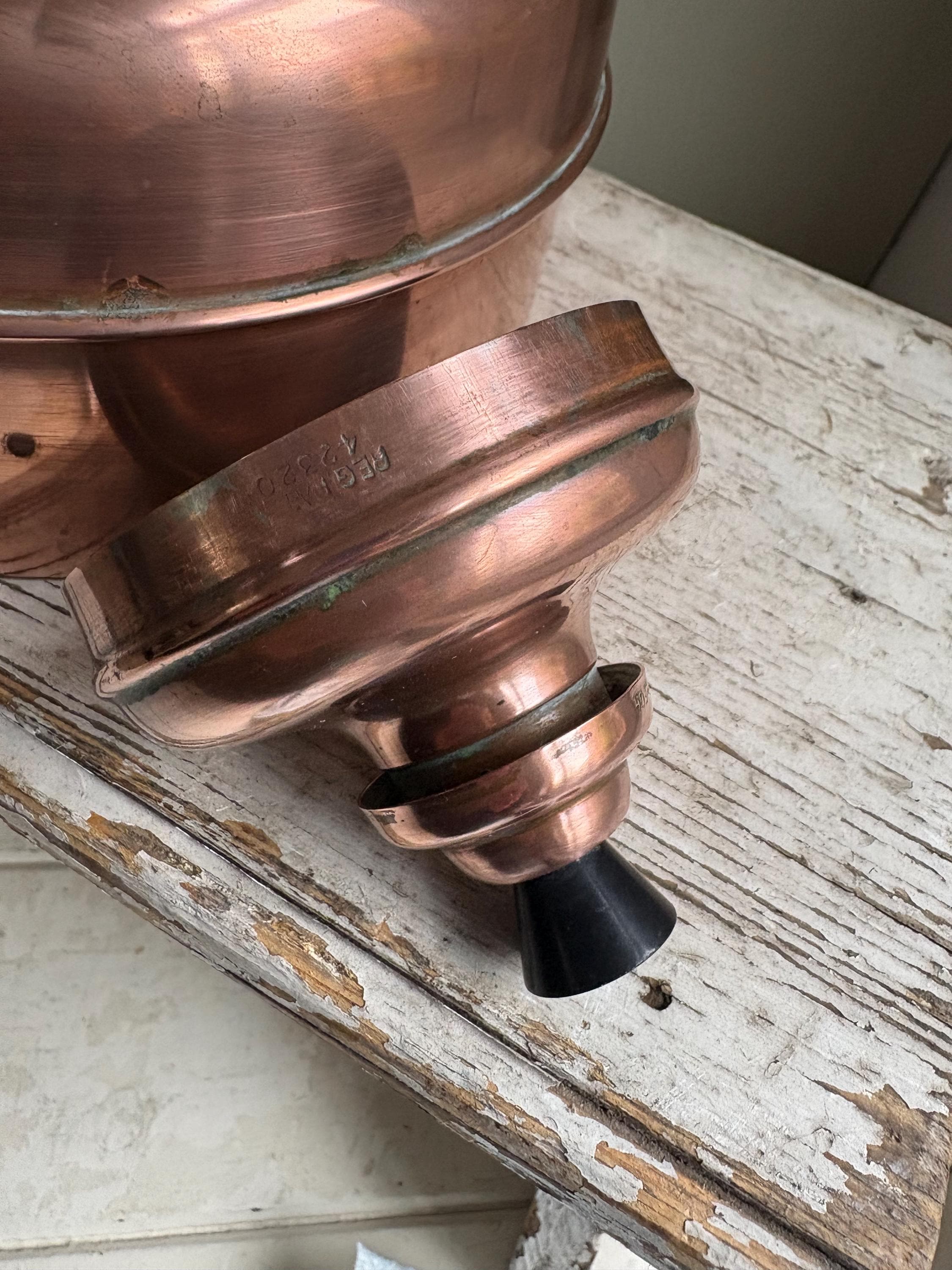 Copper Whistling Kettle, Simplex Kettle, Kitchenalia