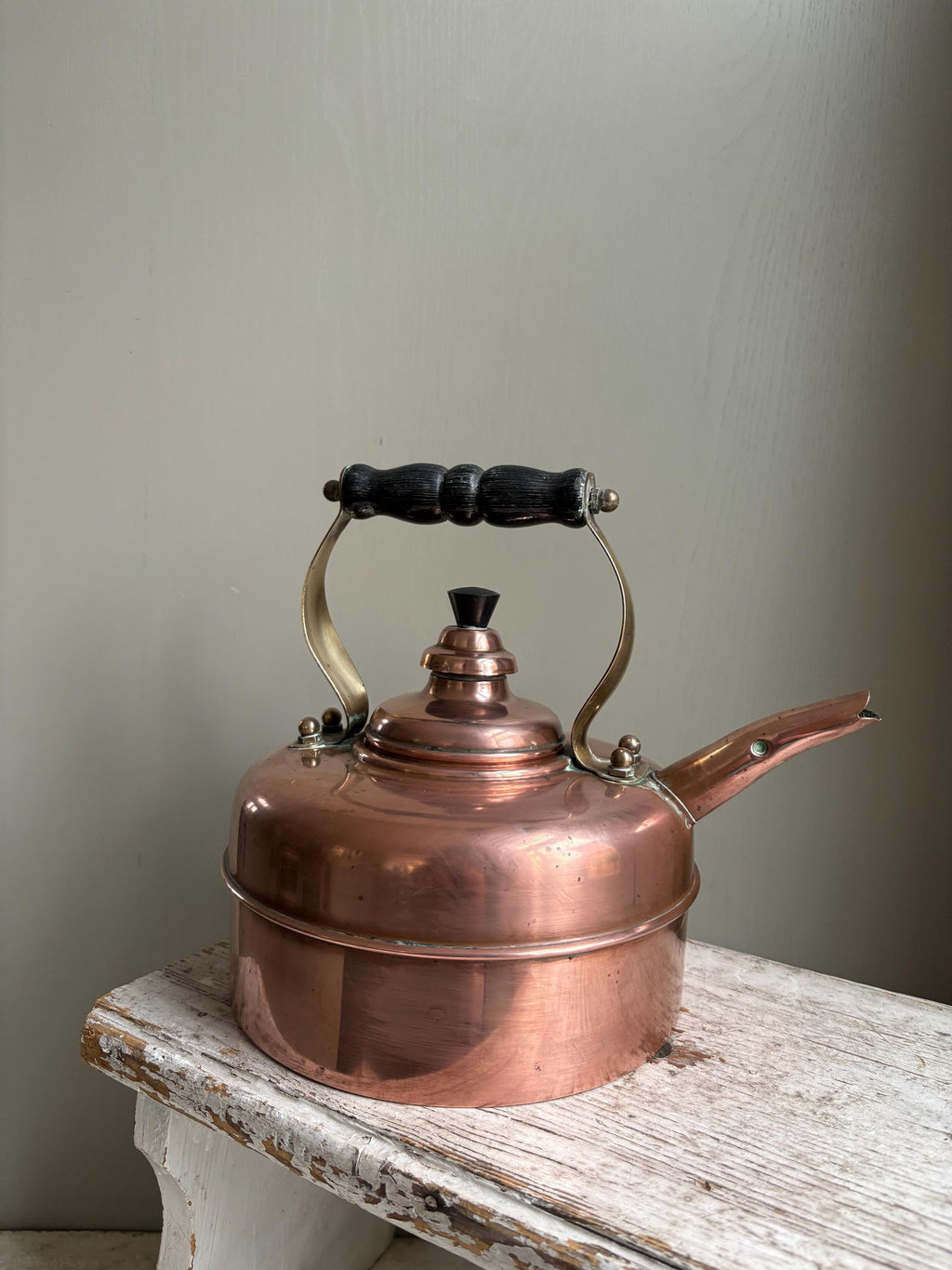 Copper Whistling Kettle, Simplex Kettle, Kitchenalia