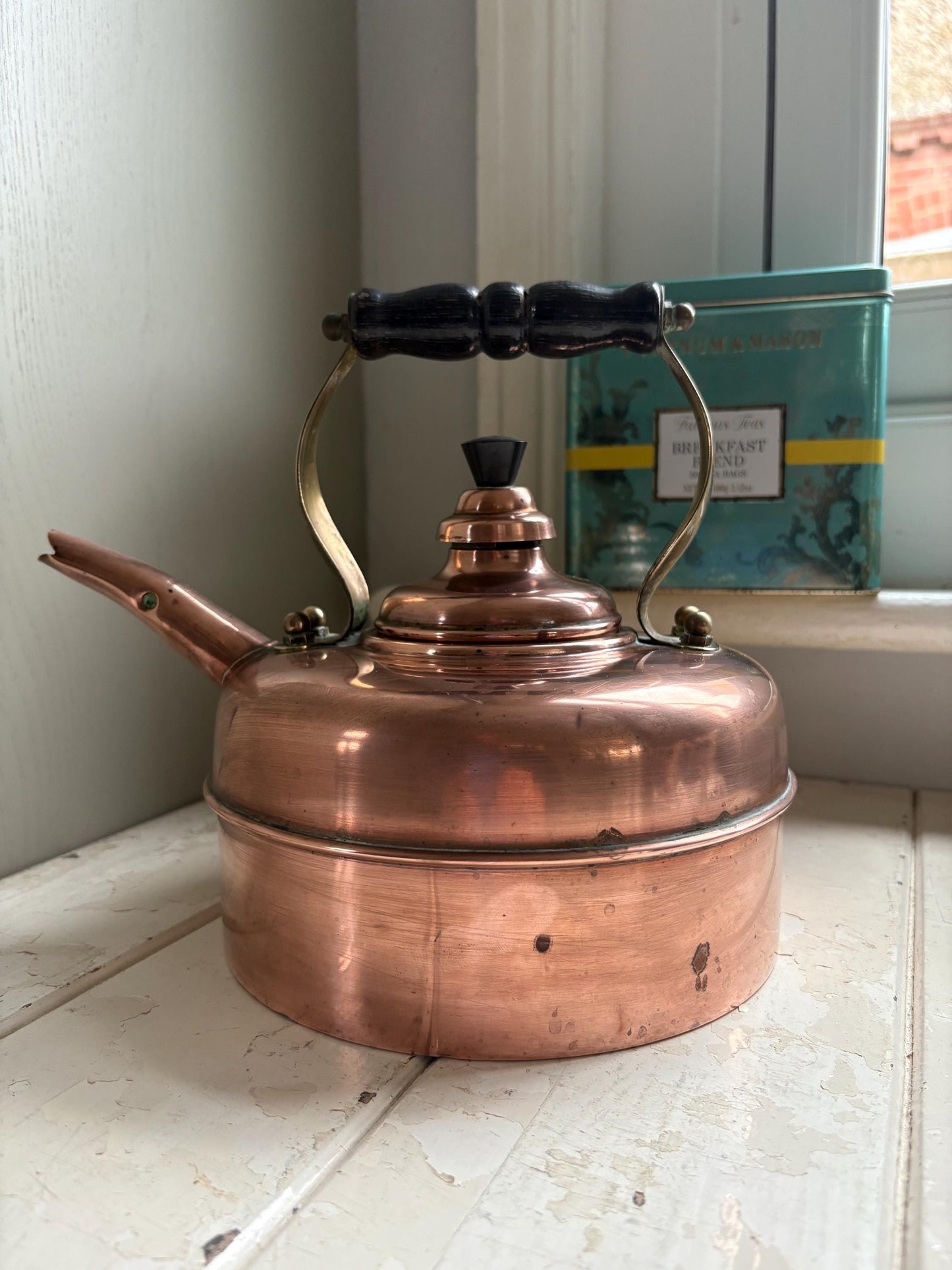 Copper Whistling Kettle, Simplex Kettle, Kitchenalia