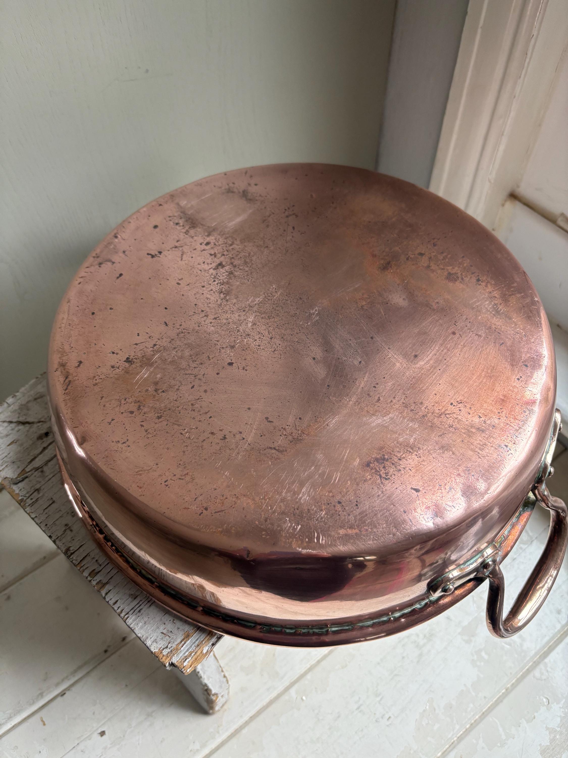 Copper Pan, Copper Preserving Pan, Vintage Kitchenalia