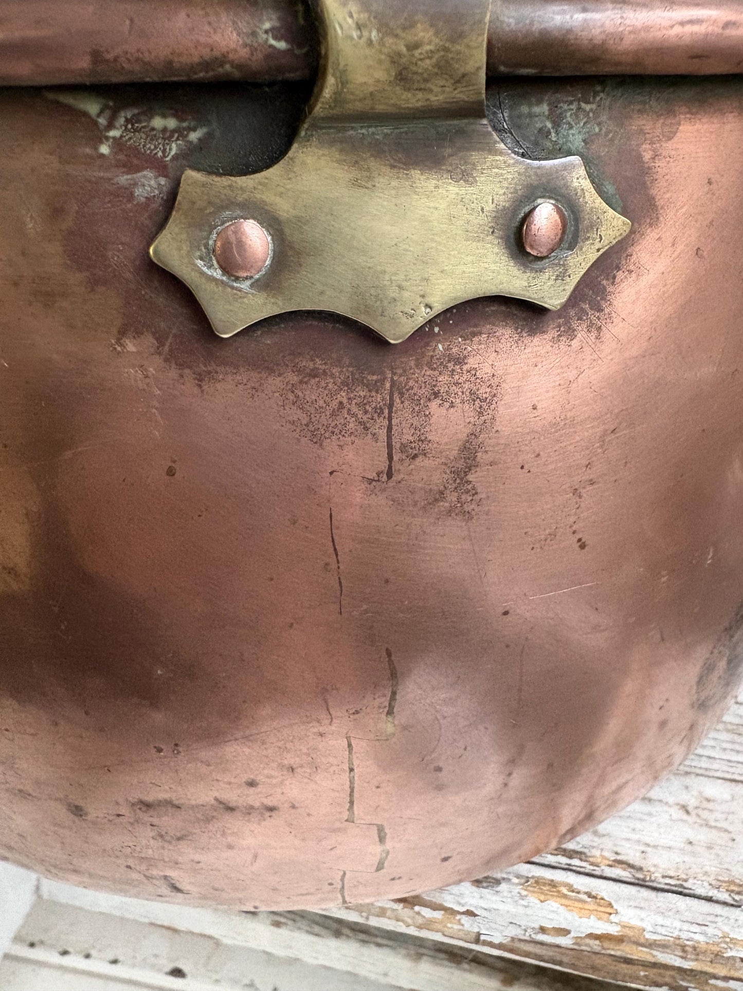 Copper Cauldron, Log Bucket, Vintage Copper Pot