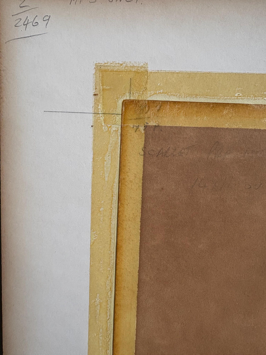 Old Print in mount, Antique pictures