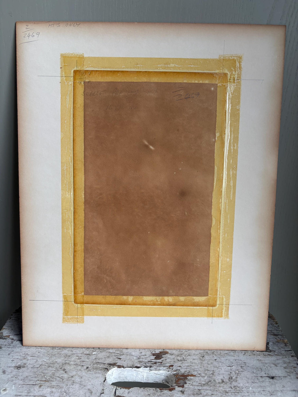 Old Print in mount, Antique pictures