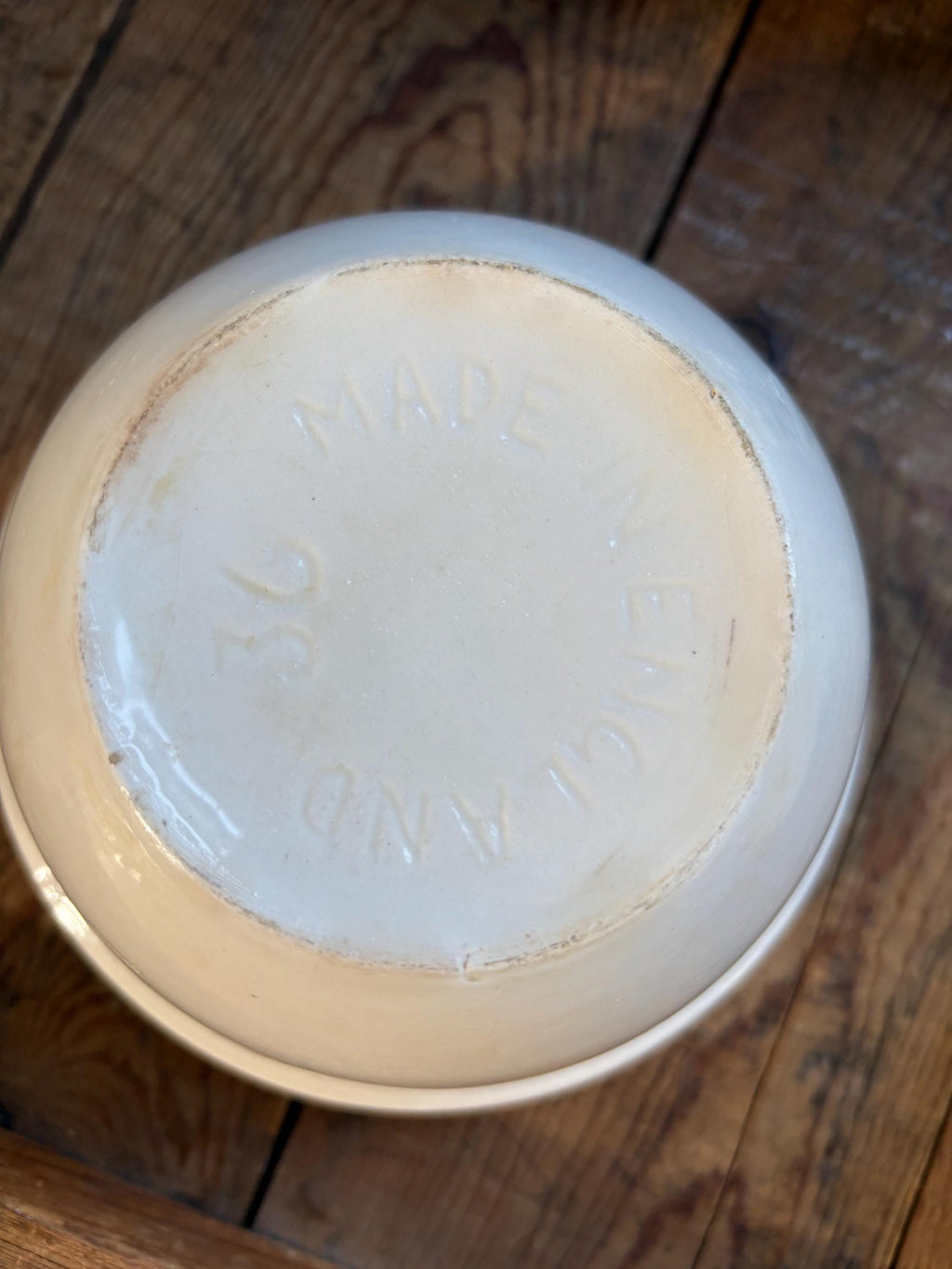 Set of Two Vintage Made in England Pudding Bowls: Kitchenalia