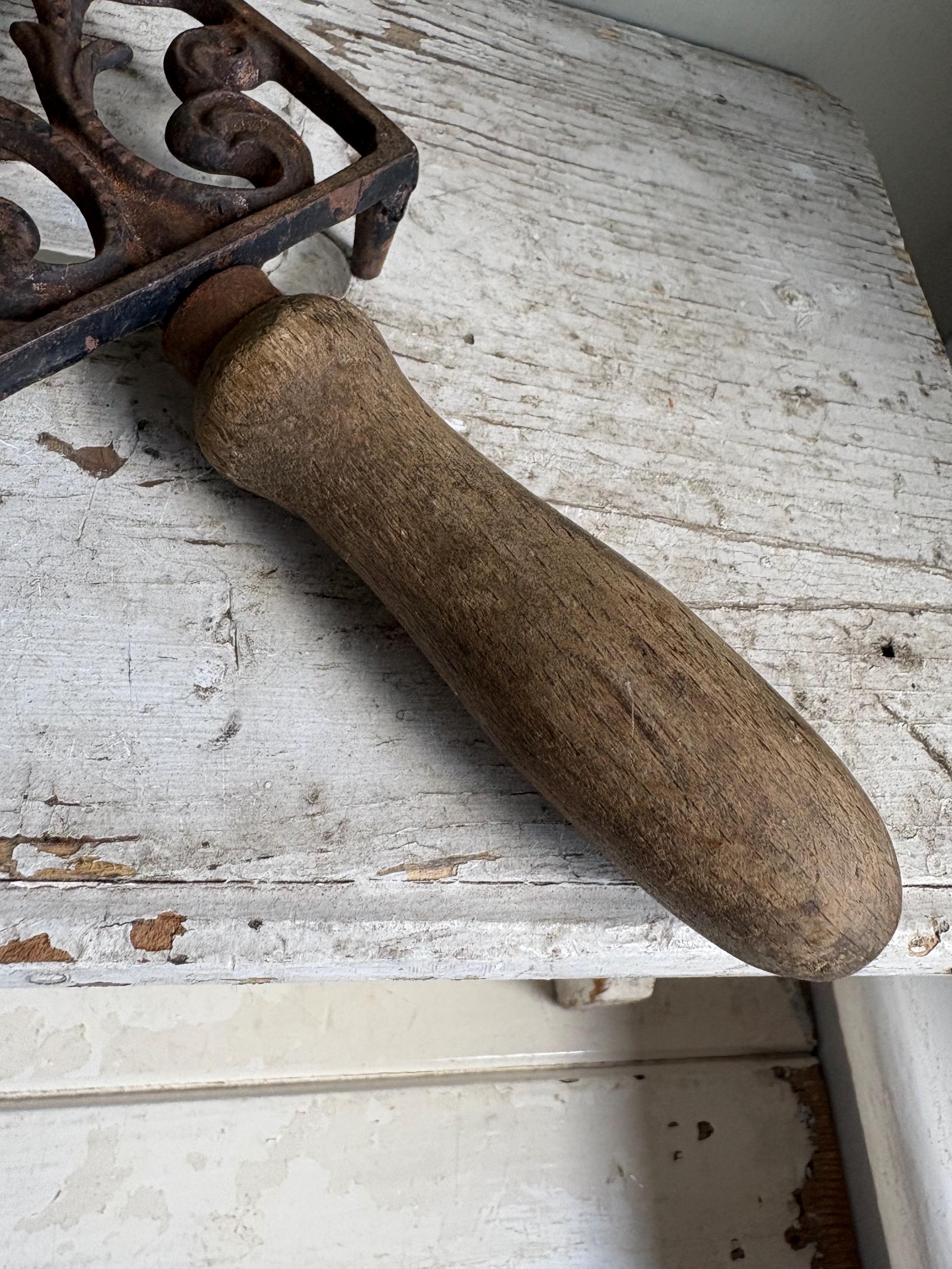 Antique Trivet, Fireside decor,Vintage Iron Stand.