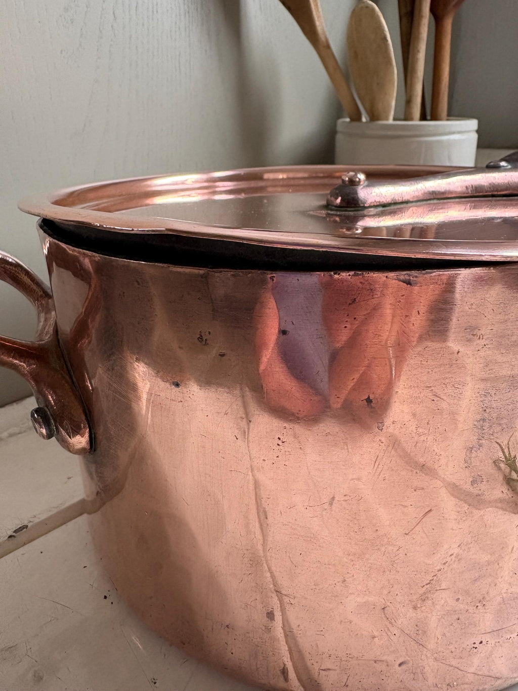 Copper Pan and Lid Set, Kitchenalia.